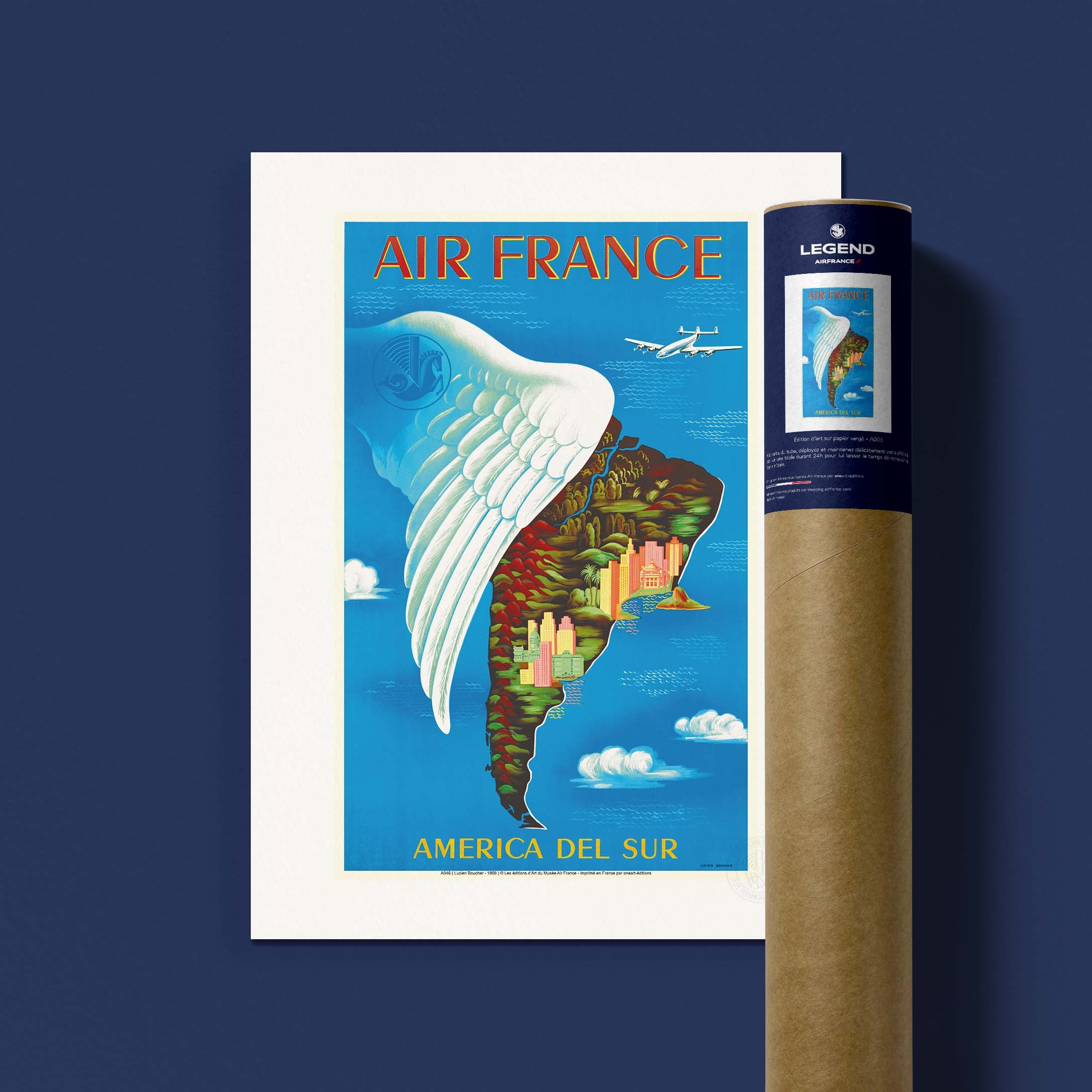 Air France - America del poster on