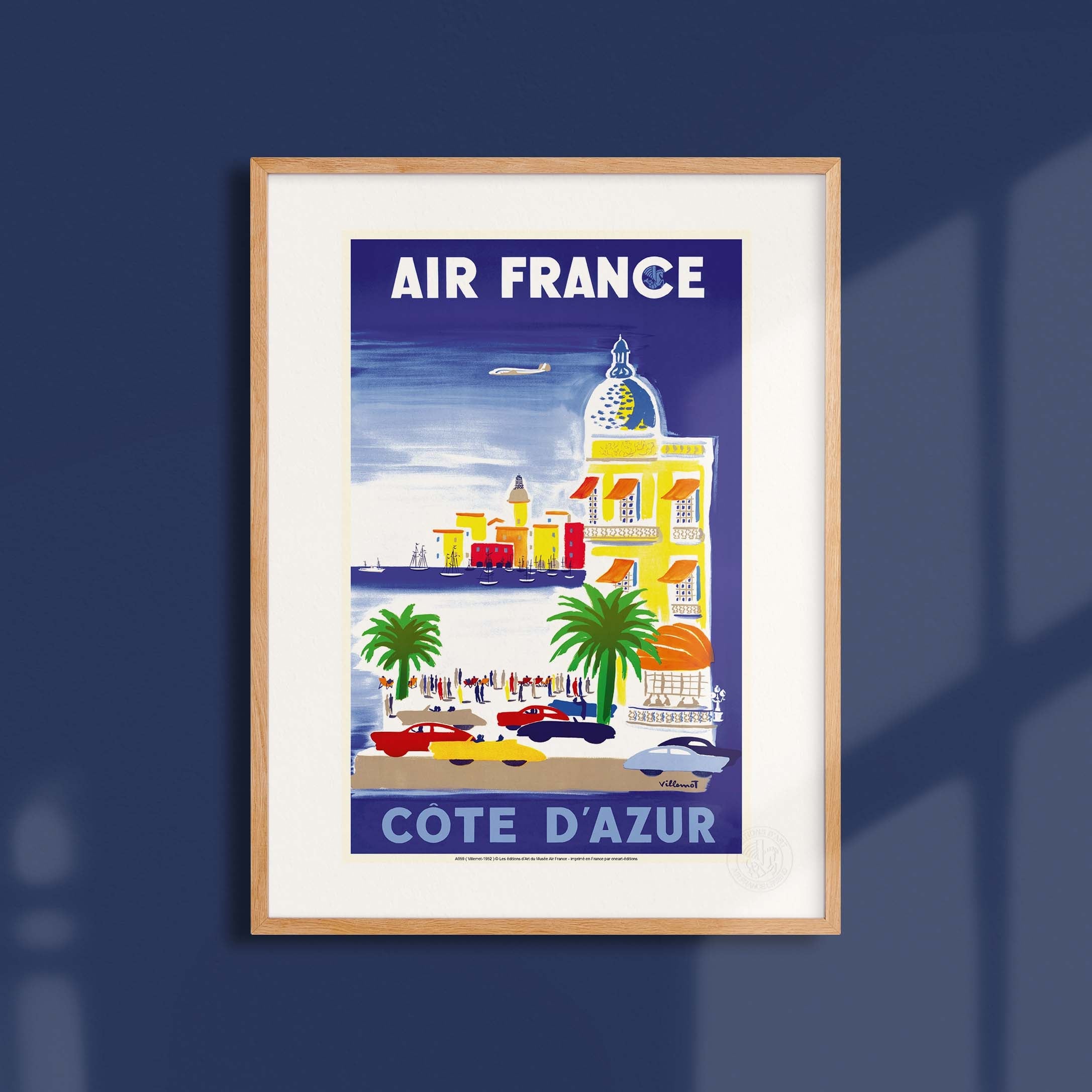 Affiche Air France - Côte d'Azur, Hôtel Le Negresco