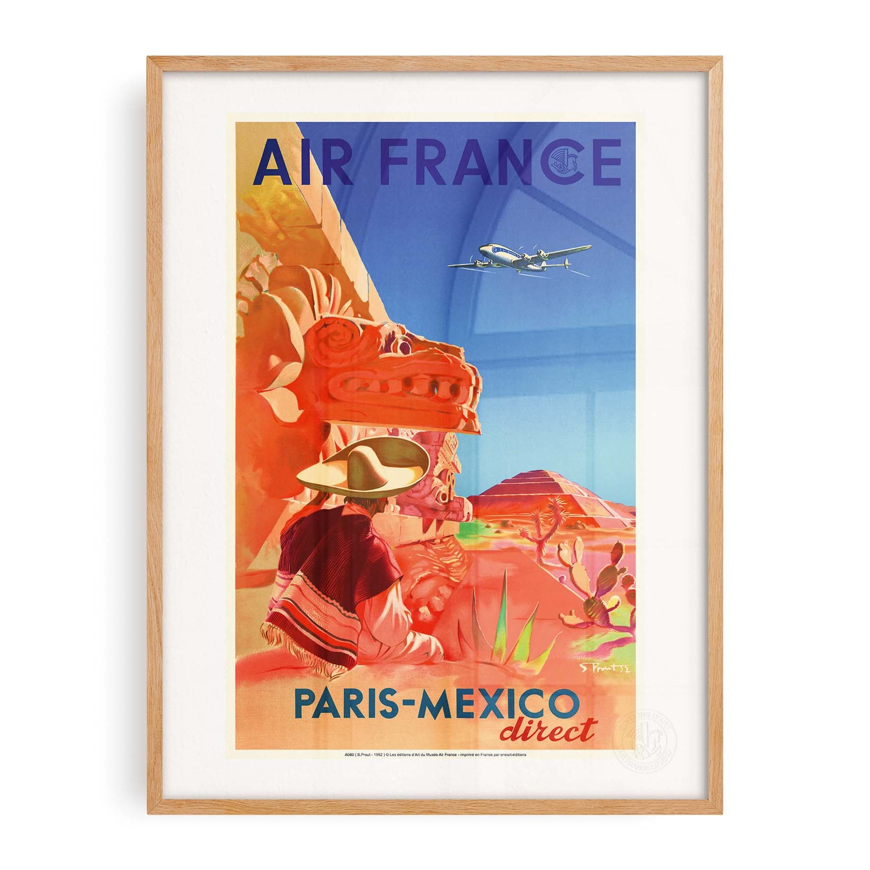 Affiche Air France - Paris Mexico direct