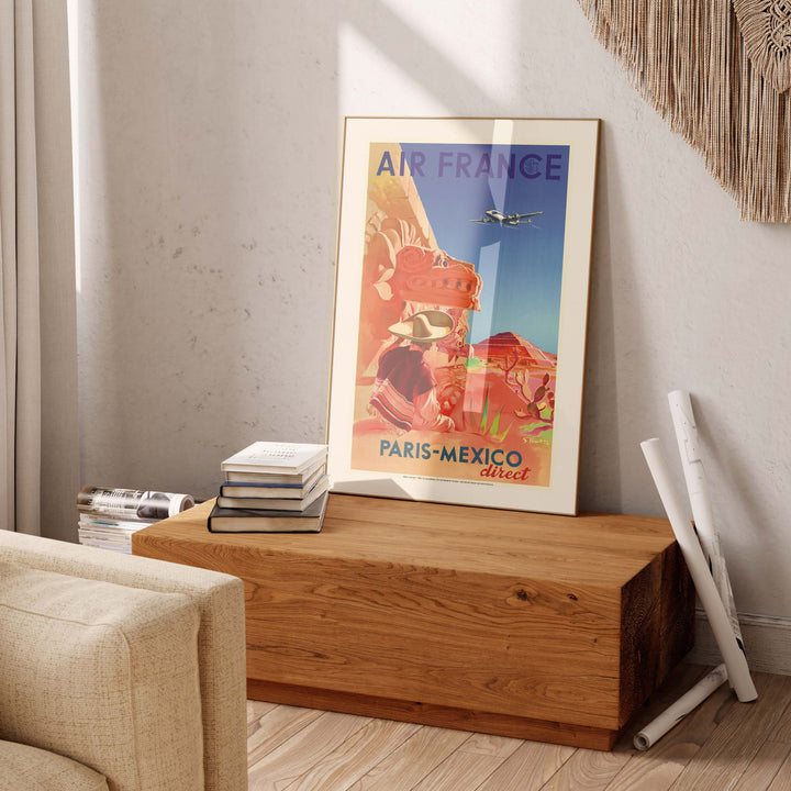 Affiche Air France - Paris Mexico direct