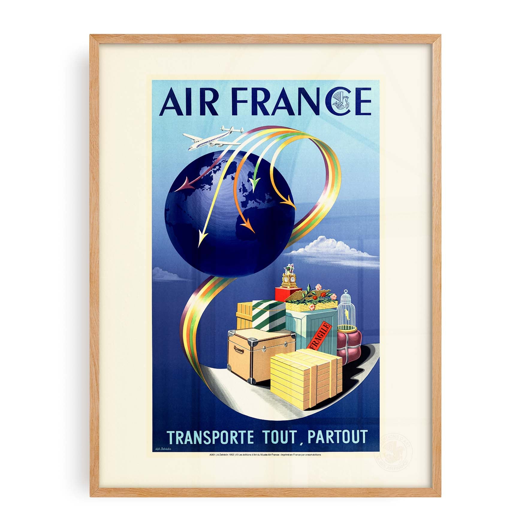 Affiche Air France - Transporte tout, partout-oneart.fr