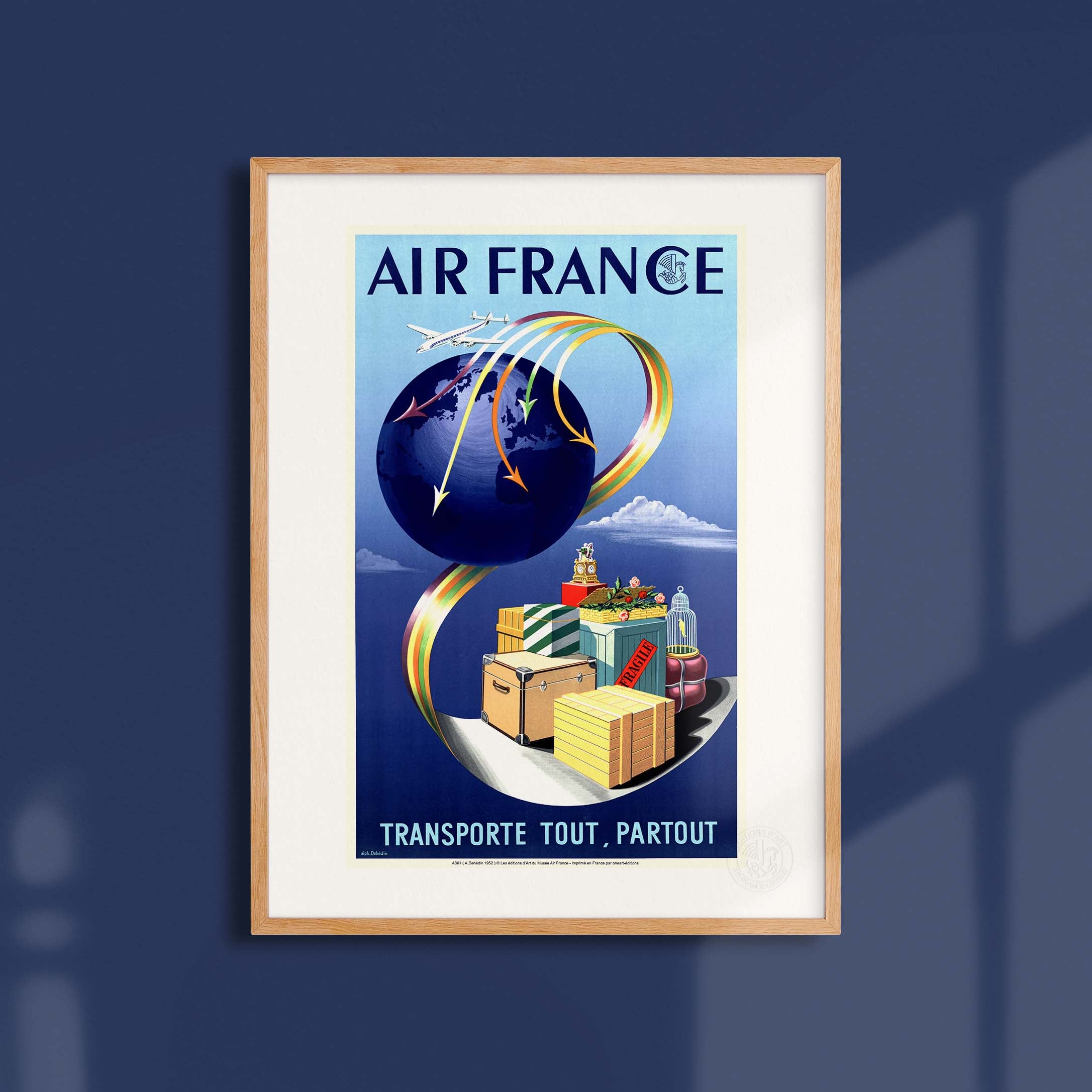 Affiche Air France - Transporte tout, partout