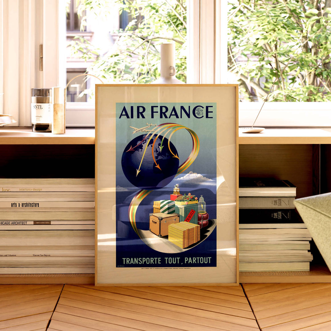 Affiche Air France - Transporte tout, partout