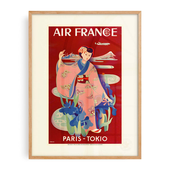 Affiche Air France - Paris - Tokio