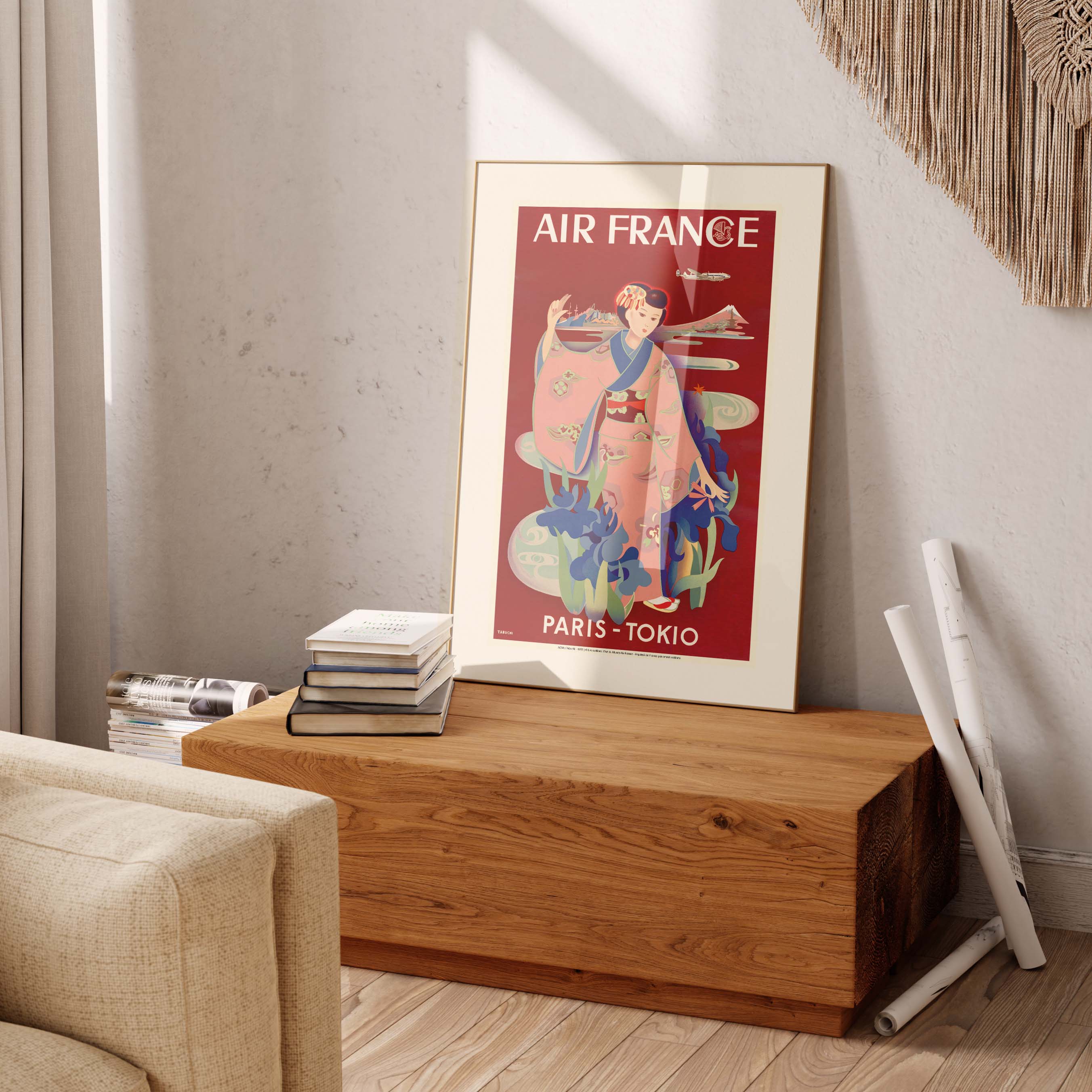 Affiche Air France - Paris - Tokio-oneart.fr