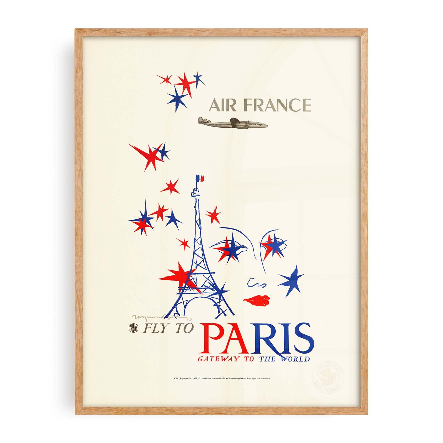 Affiche Air France - Paris, Gateway to the world-oneart.fr