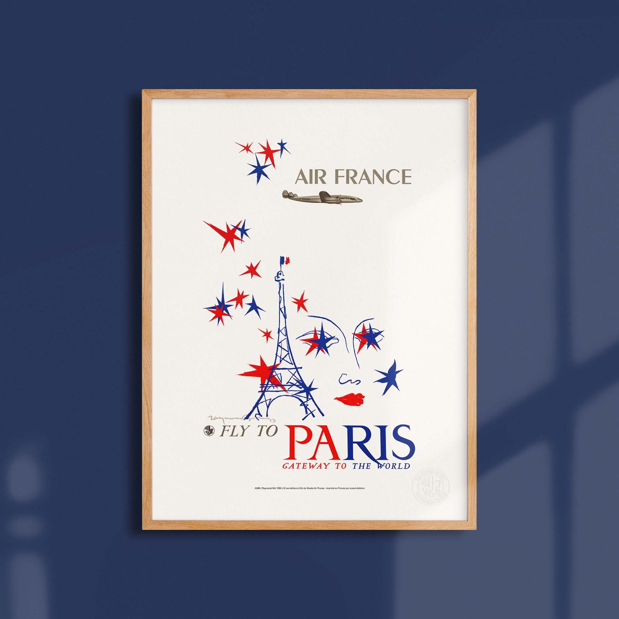Affiche "Les Imparfaits" Air France - Paris, Gateway to the world