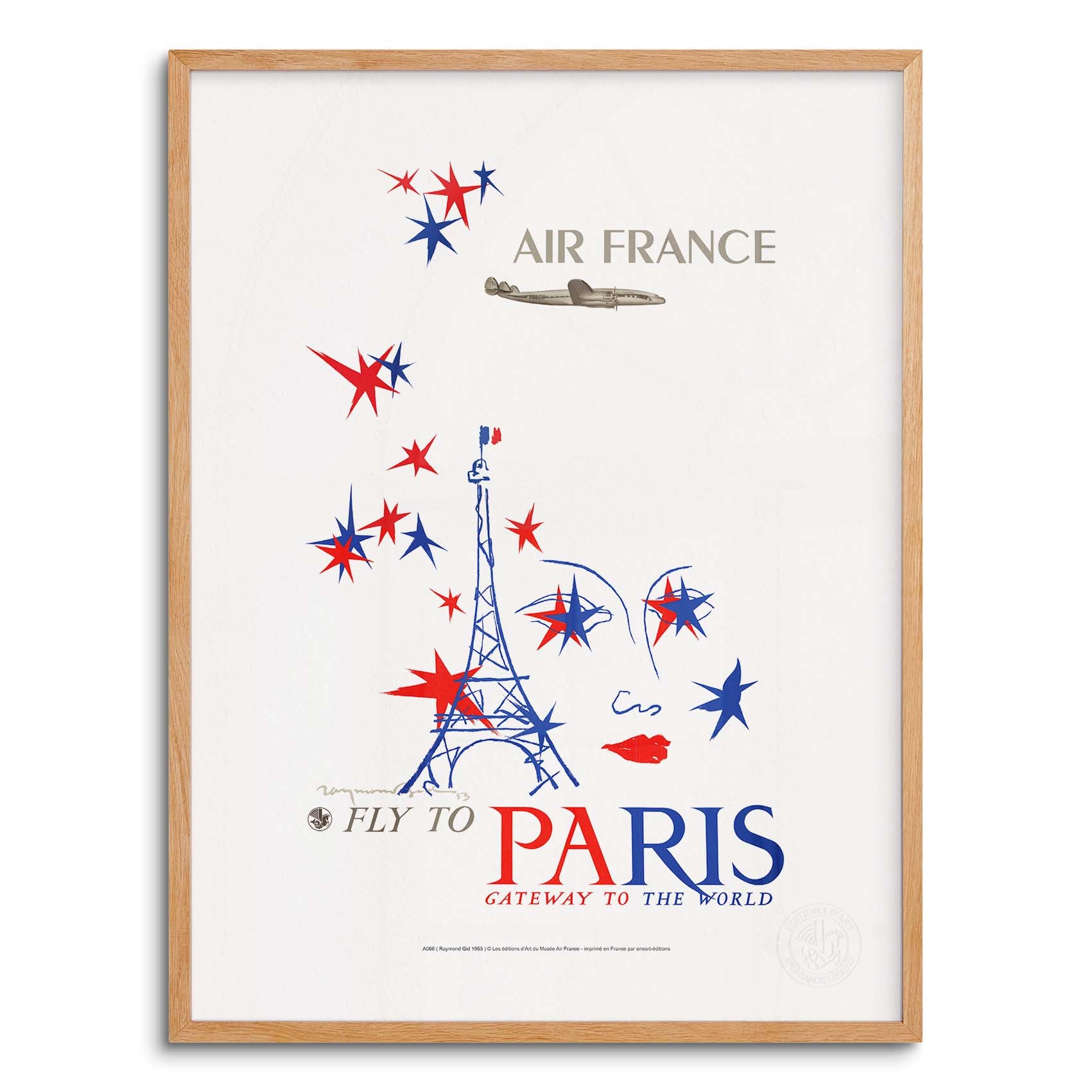 Affiche "Les Imparfaits" Air France - Paris, Gateway to the world