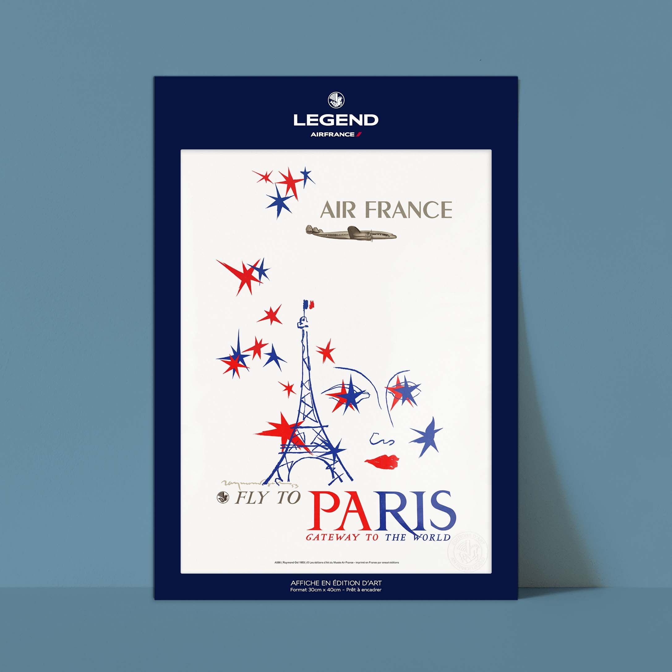 Affiche "Les Imparfaits" Air France - Paris, Gateway to the world