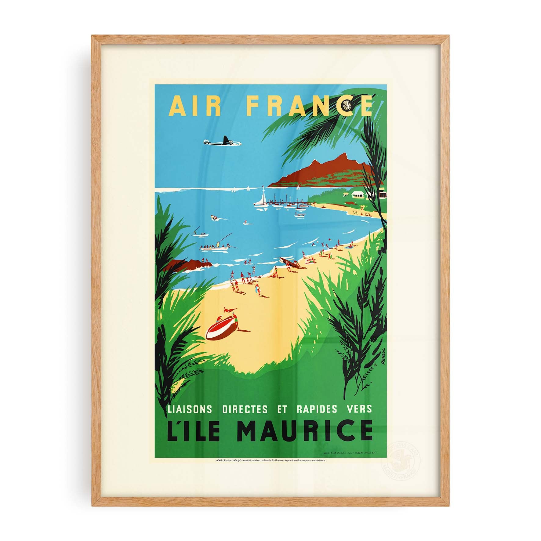 Affiche Air France - L'île Maurice-oneart.fr