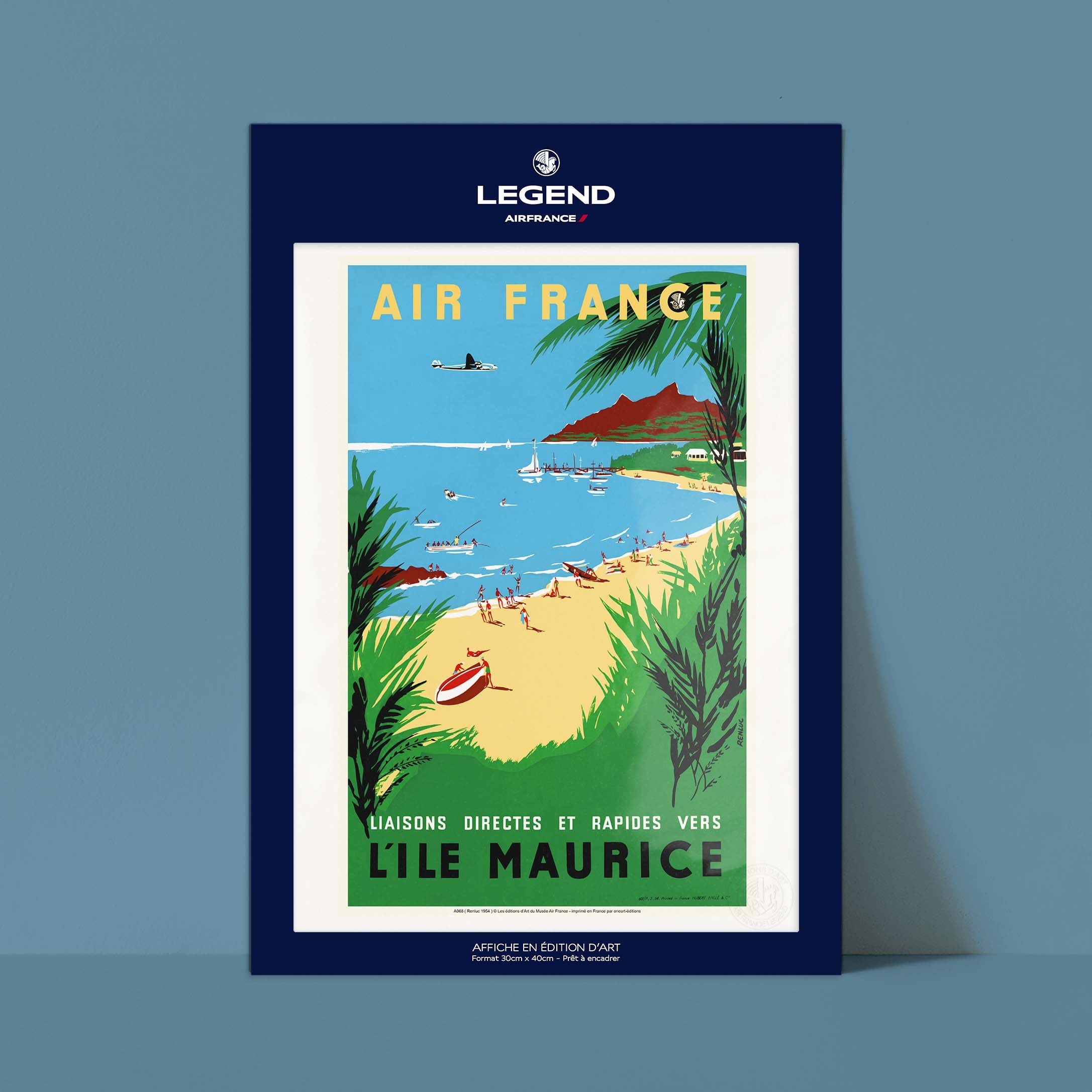 Affiche "Les Imparfaits" Air France - L'île Maurice