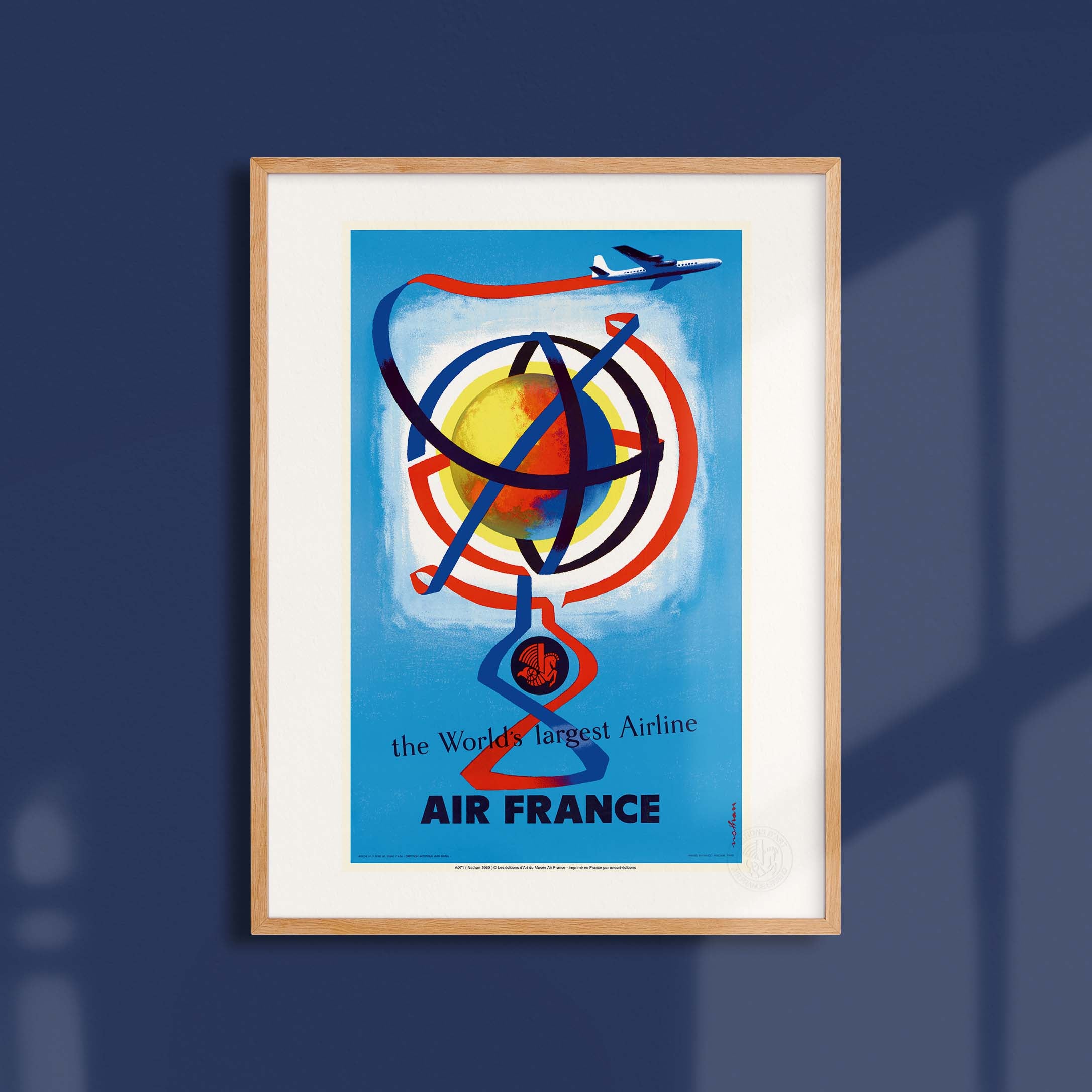 Affiche Air France - The World largest Airline