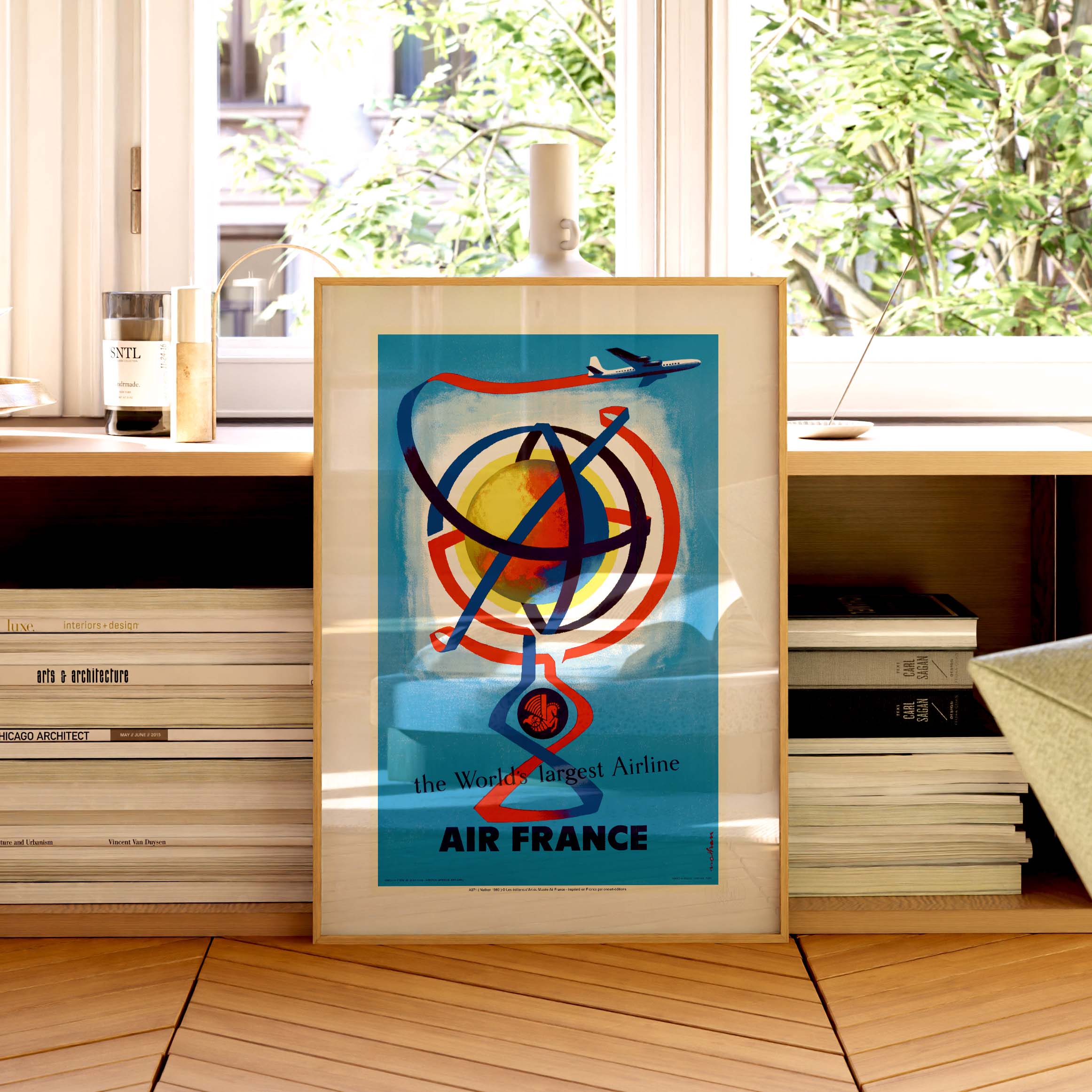 Affiche Air France - The World largest Airline