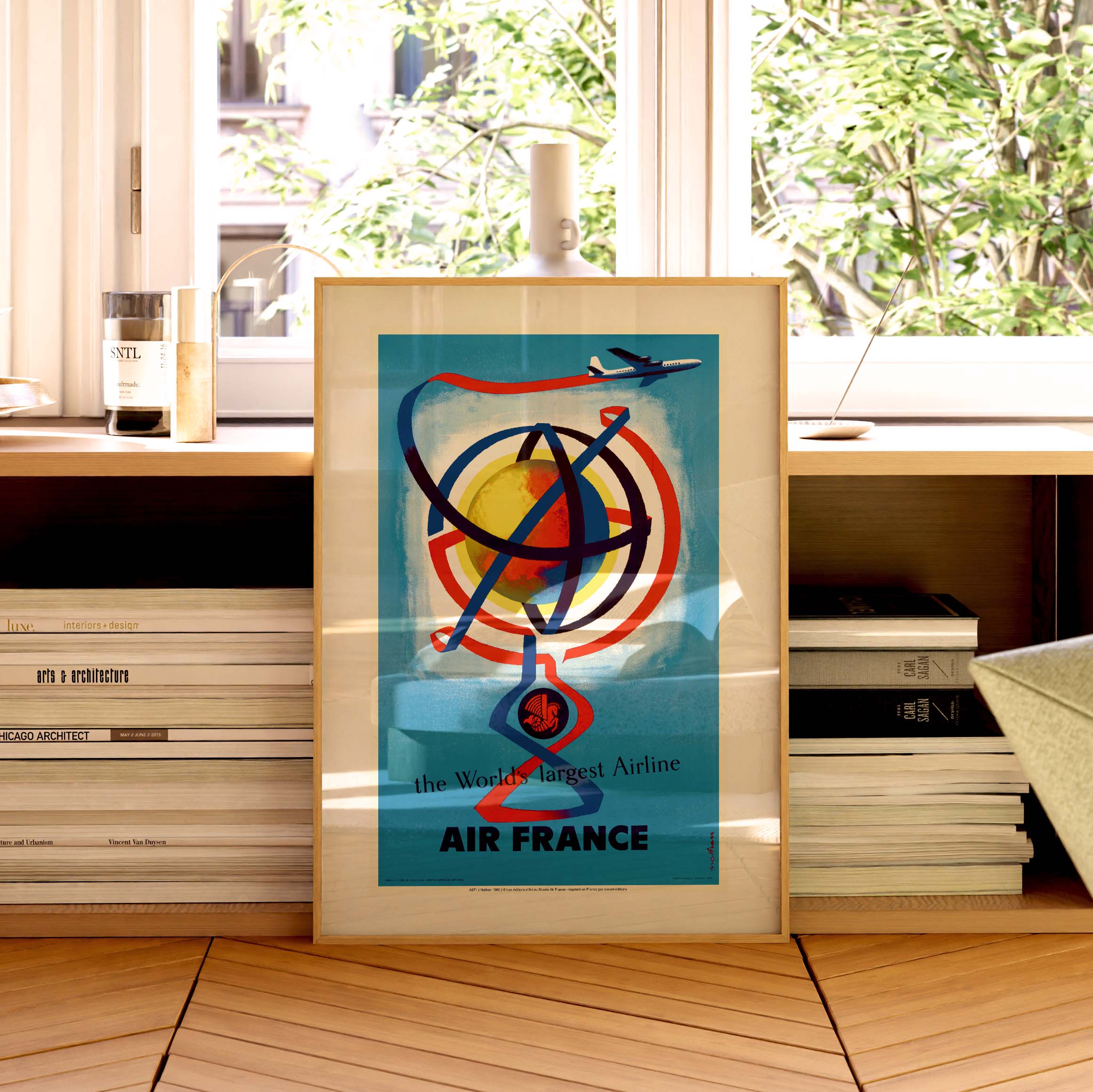 Affiche Air France - The World largest Airline-oneart.fr