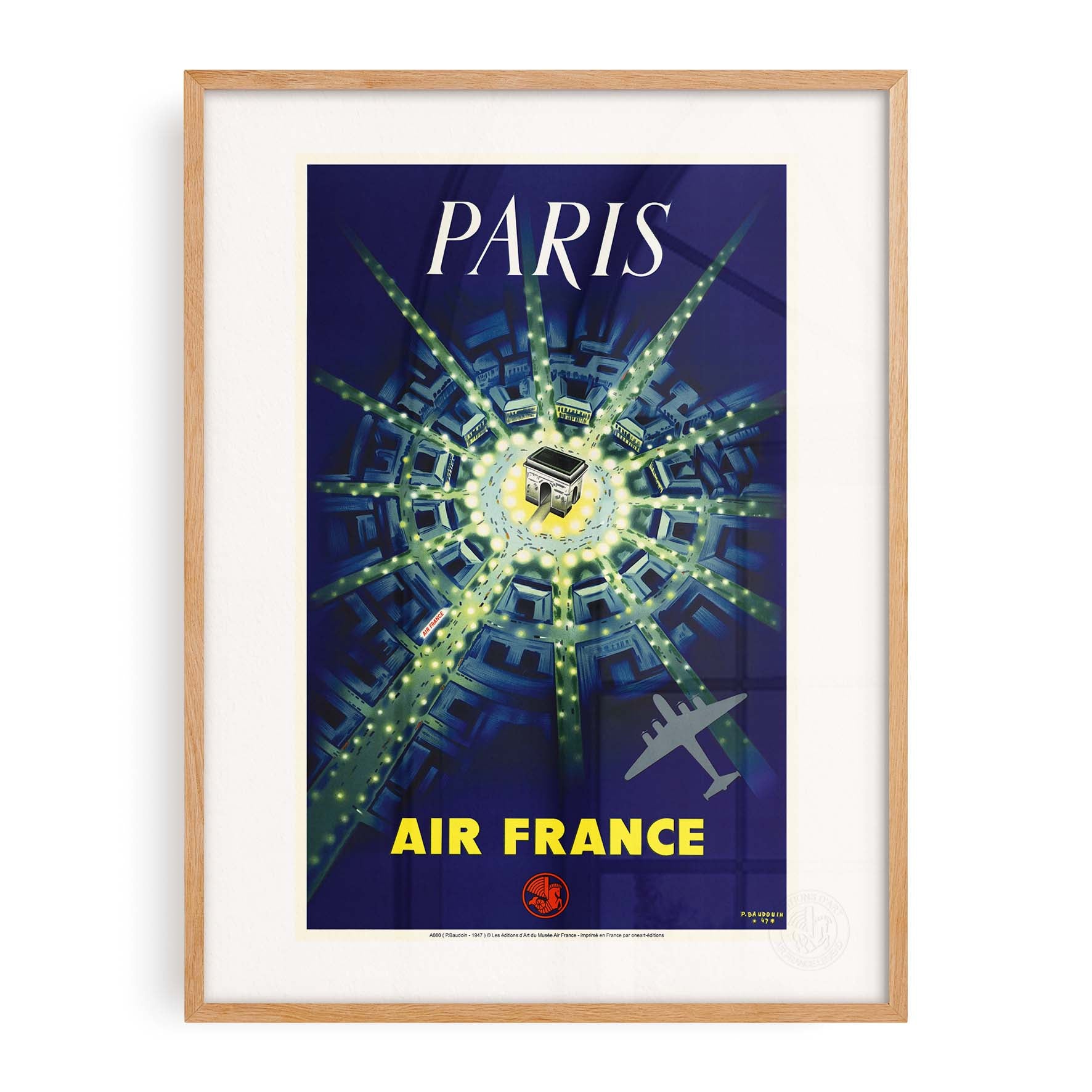 Affiche Air France - Paris (Arc de Triomphe)