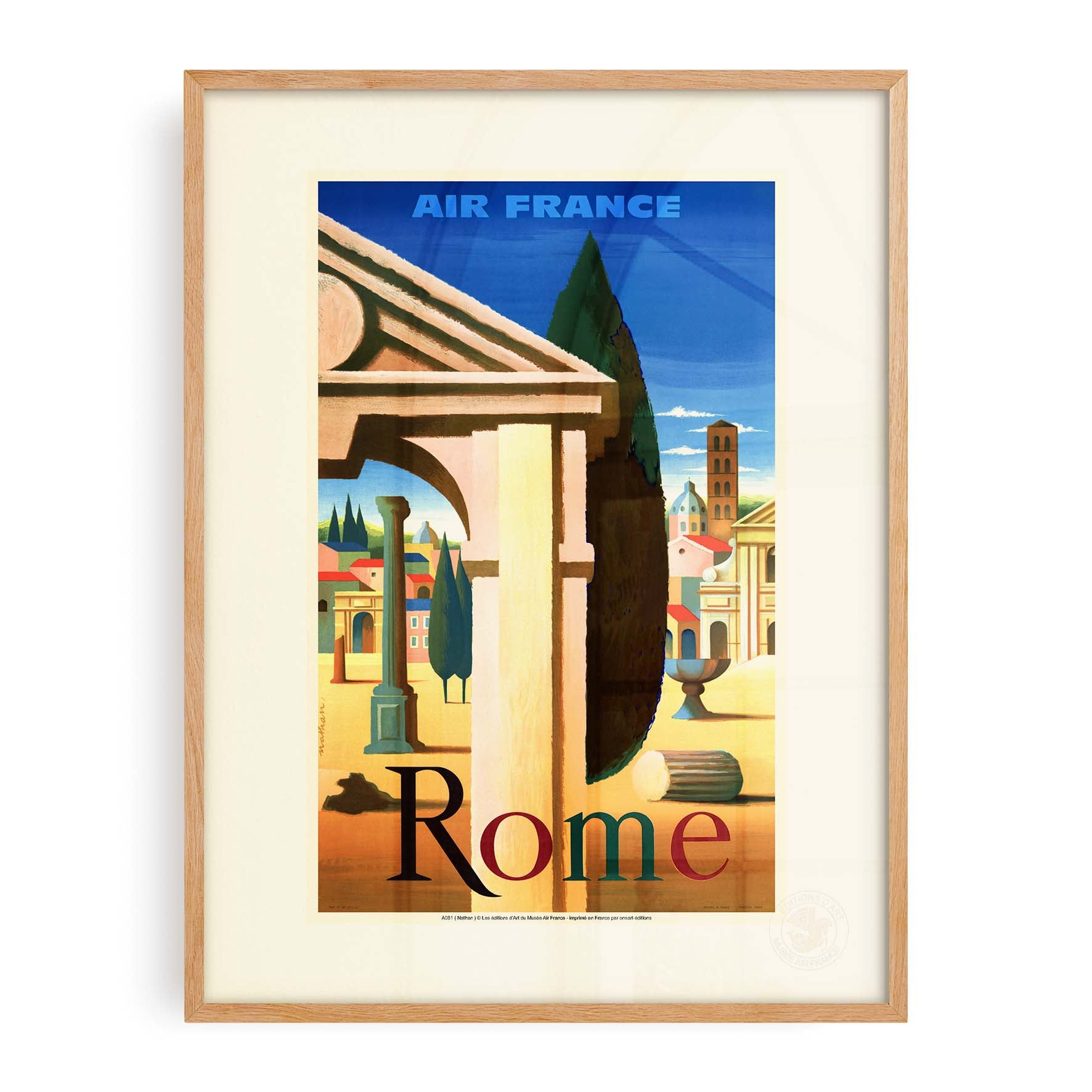 Affiche Air France - Rome-oneart.fr