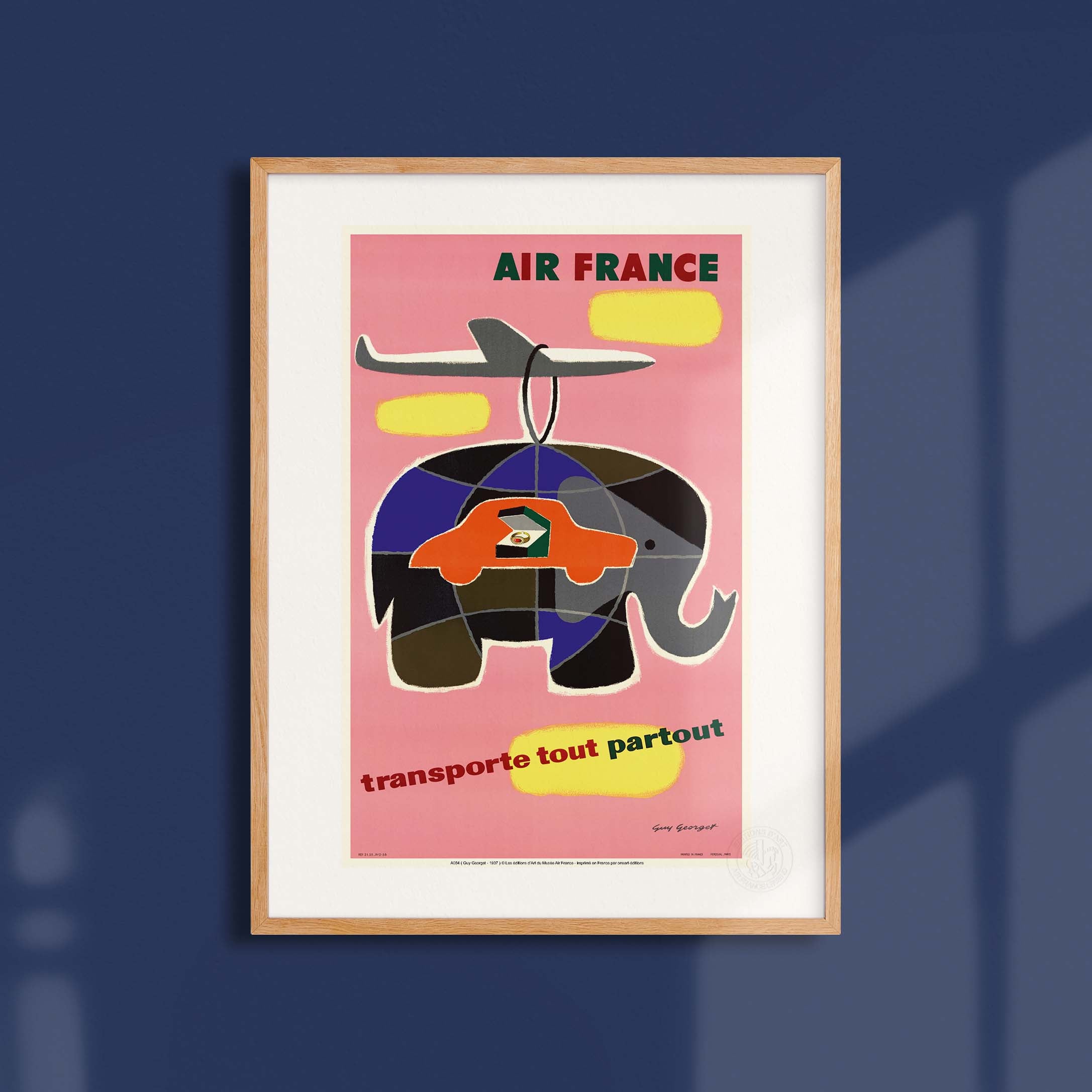 Affiche Air France - Transporte tout, partout