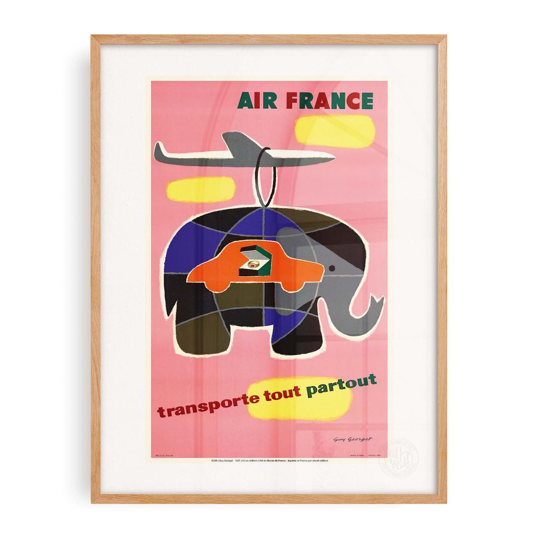 Affiche Air France - Transporte tout, partout