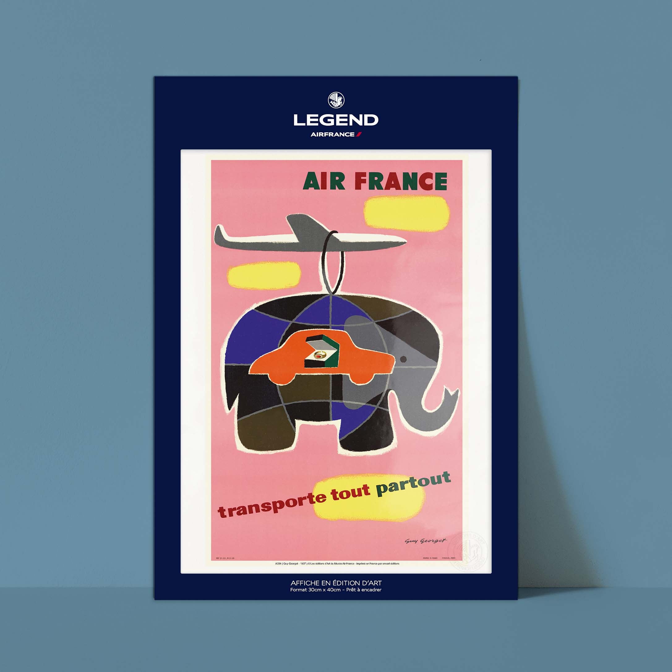 Affiche "Les Imparfaits" Air France - Transporte tout, partout