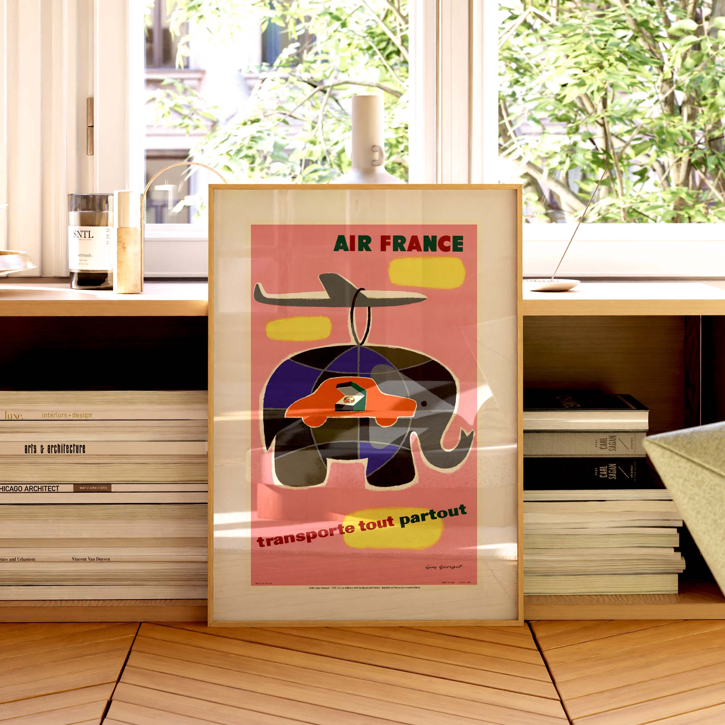 Affiche Air France - Transporte tout, partout