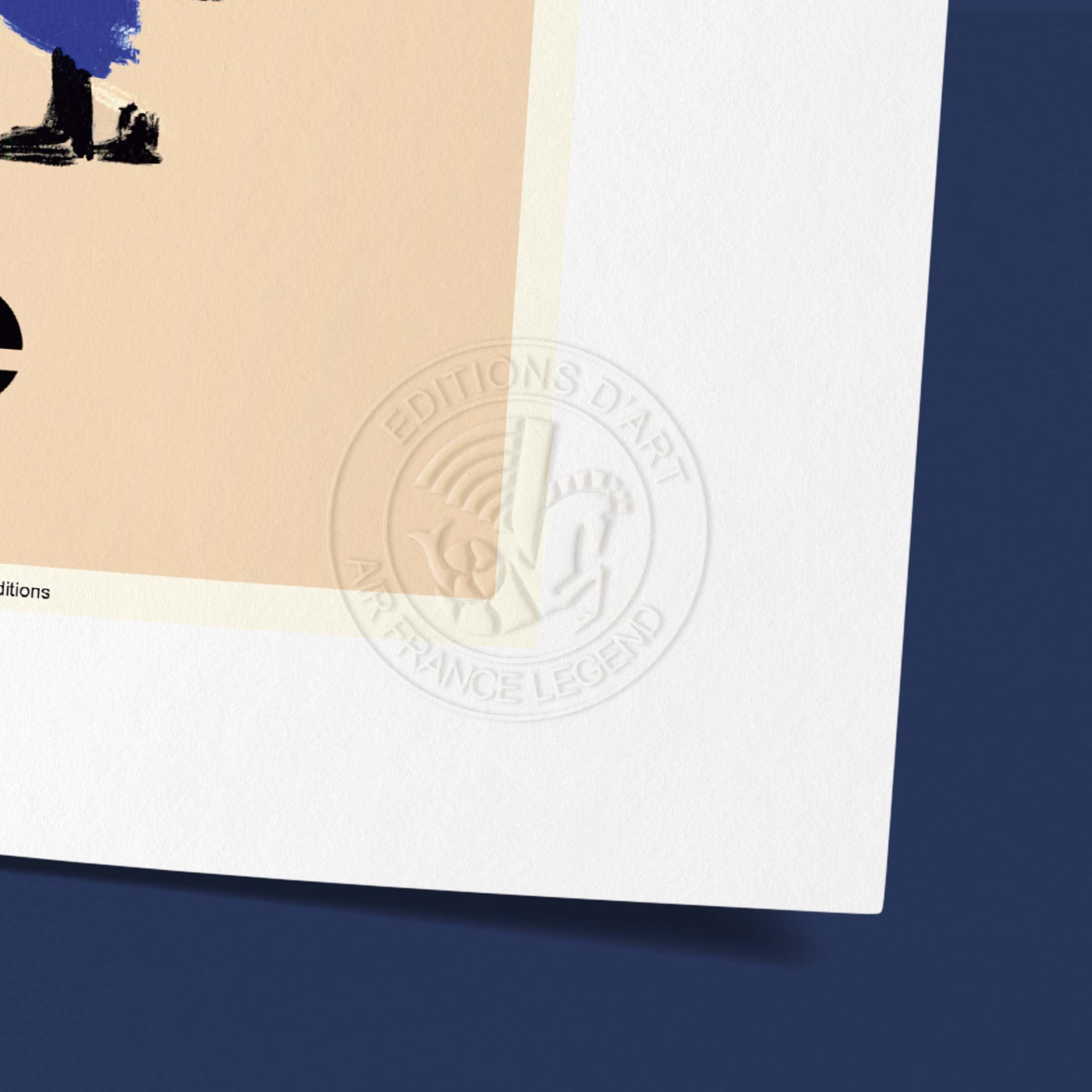 Affiche Air France - Afrique - Cases Village