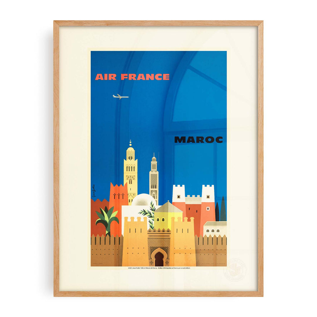 Affiche Air France - Maroc