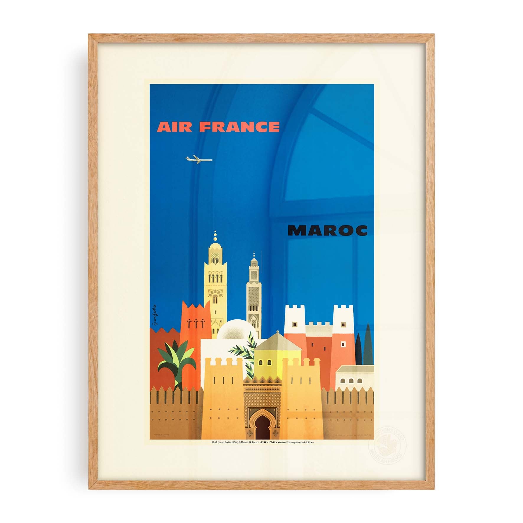 Affiche Air France - Maroc-oneart.fr