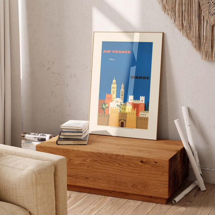 Affiche Air France - Maroc