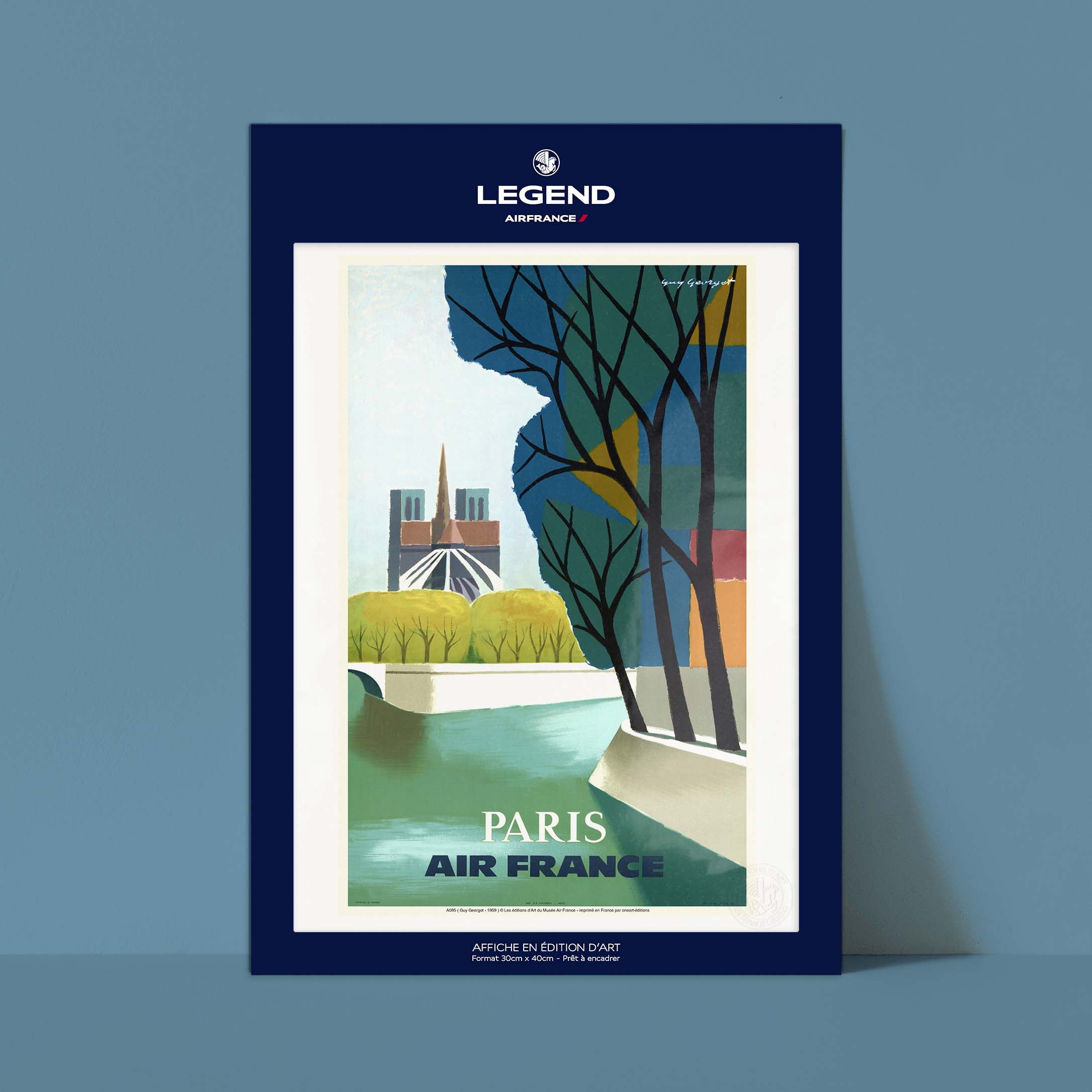 Affiche "Les Imparfaits" Air France - Paris (Notre-Dame)