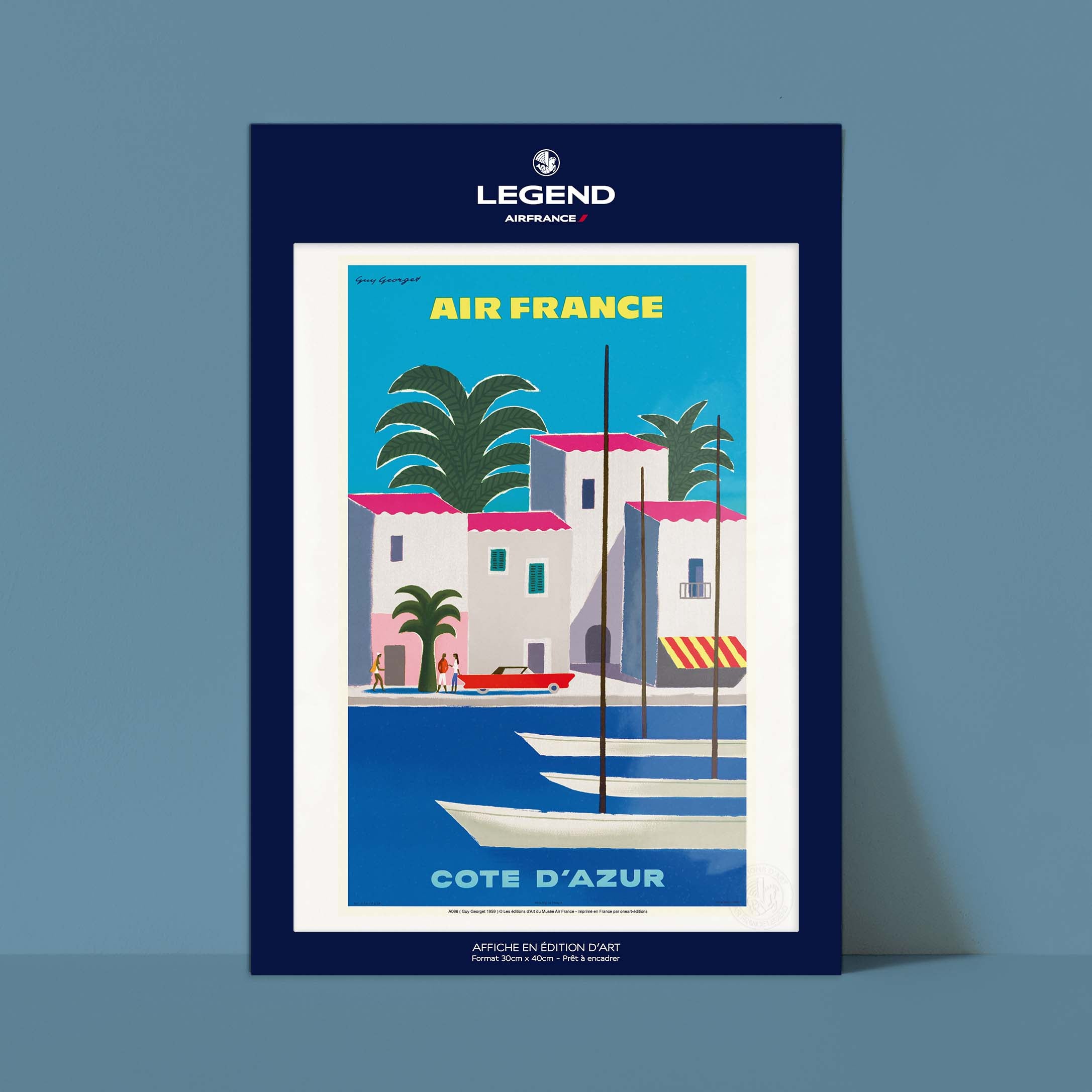 Air France poster - French Riviera