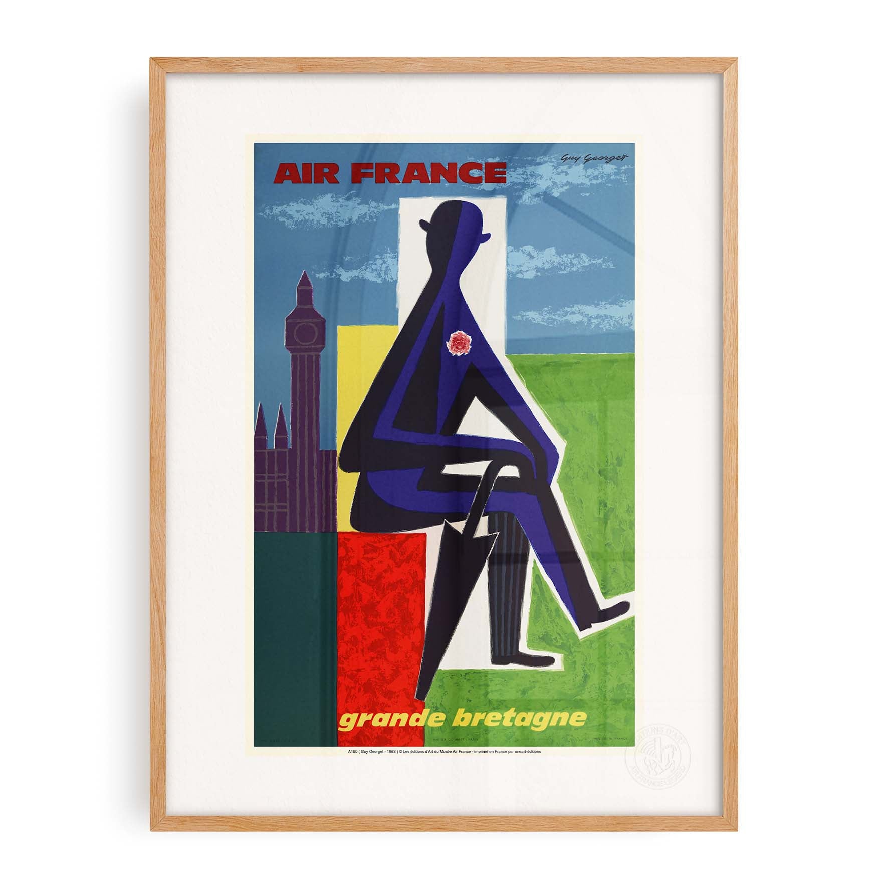 Affiche "Les Imparfaits" Air France - Grande Bretagne