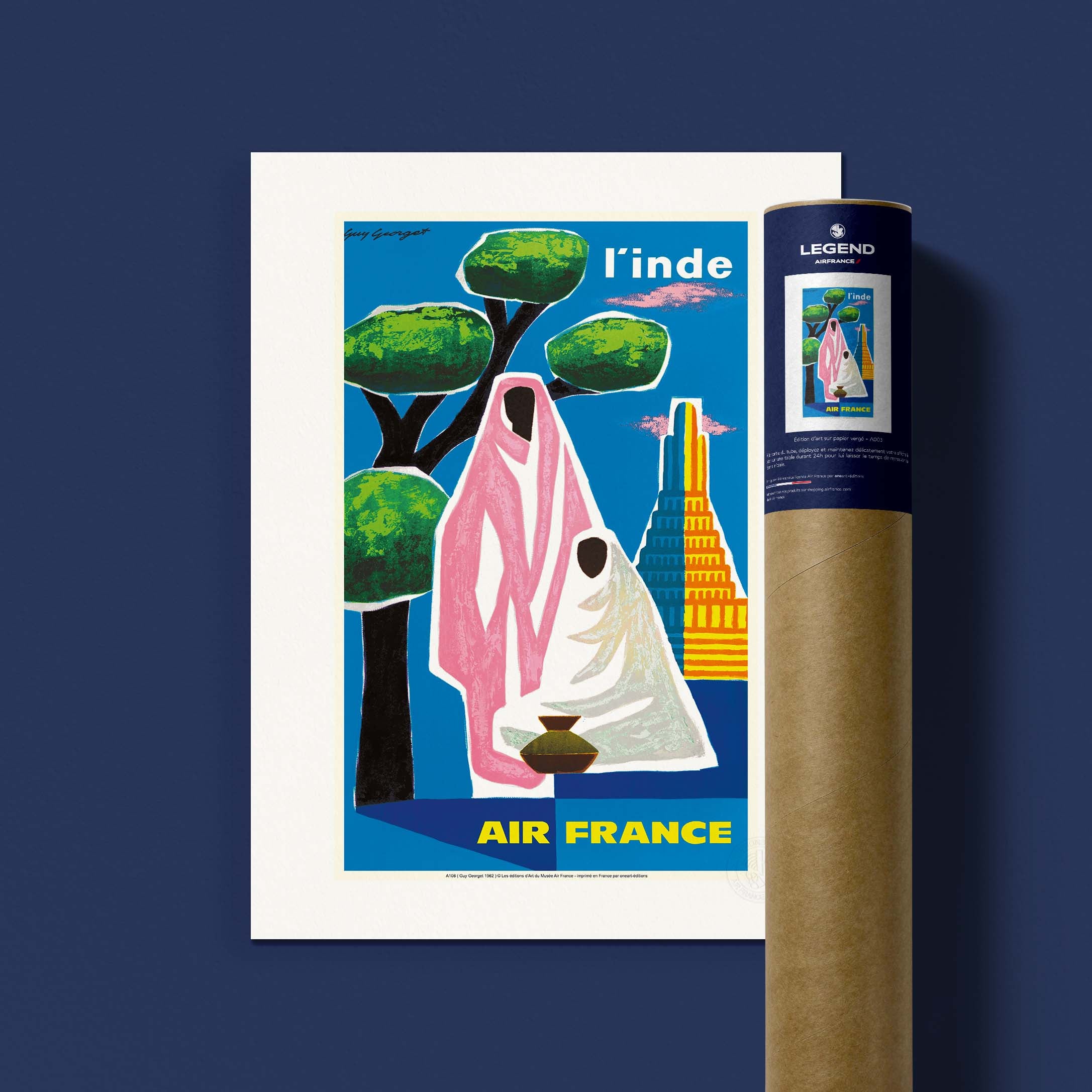 Affiche Air France - Inde