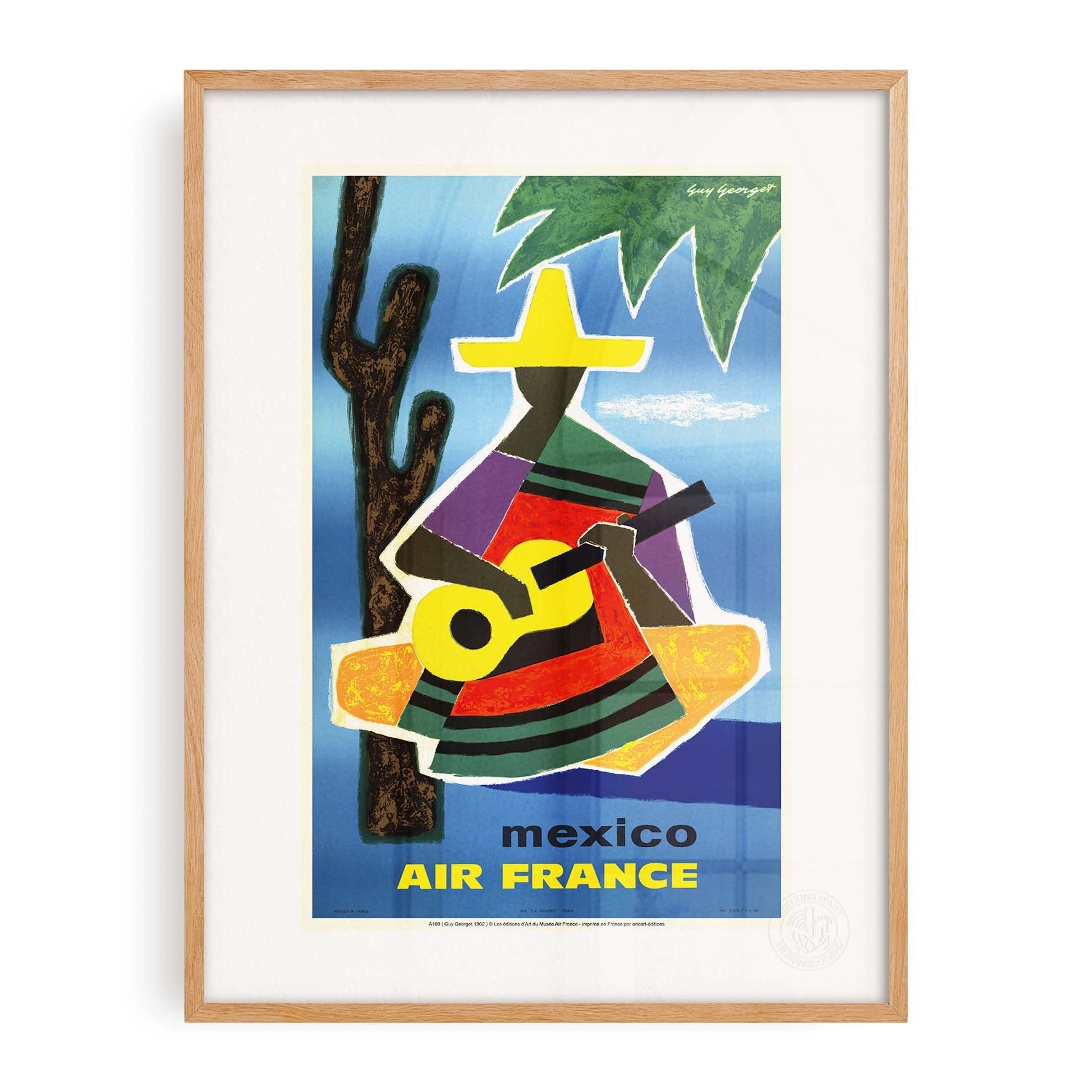 Affiche "Les Imparfaits" Air France - Mexique