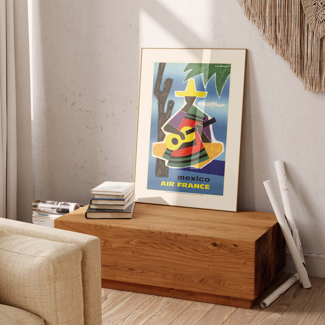 Affiche Air France - Mexique