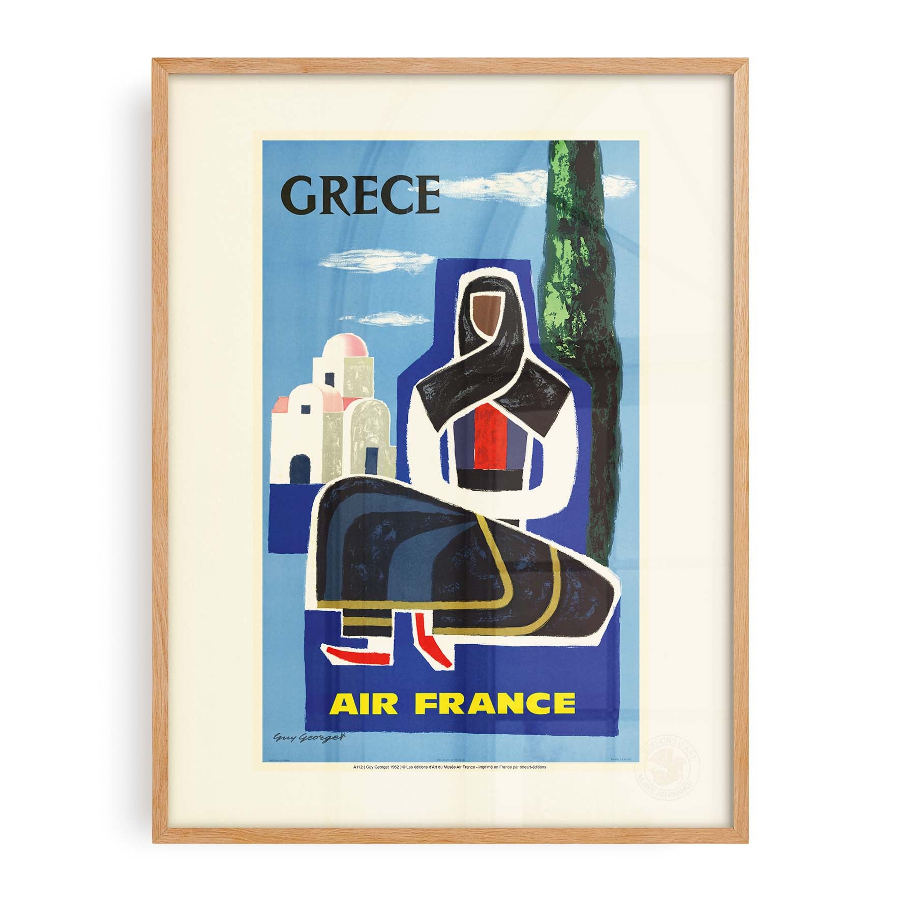 Affiche Air France - Grèce-oneart.fr