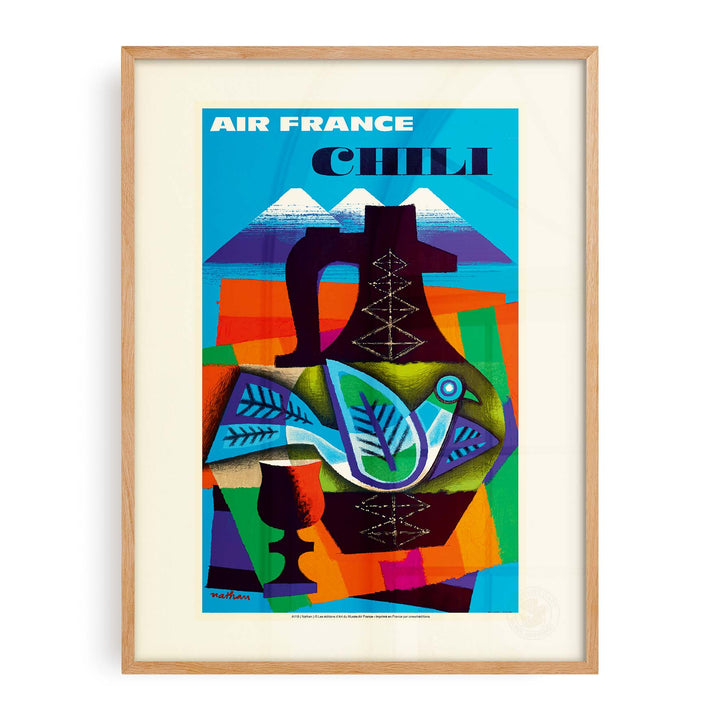Affiche Air France - Chili