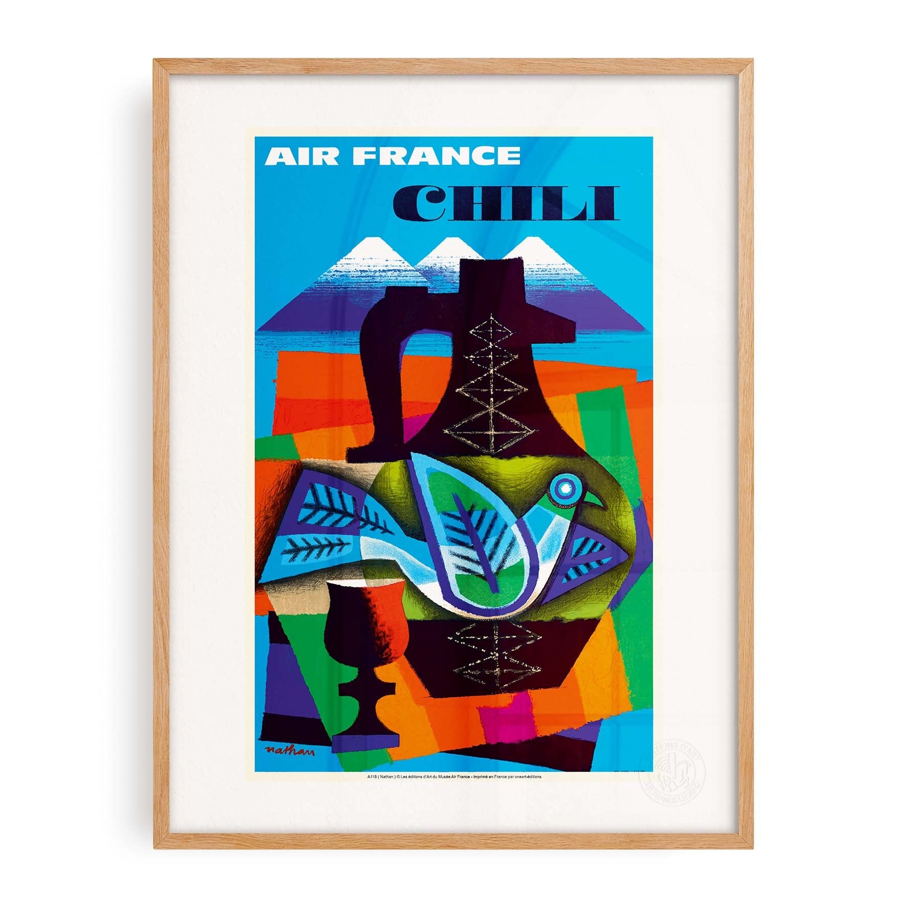 Affiche "Les Imparfaits" Air France - Chili