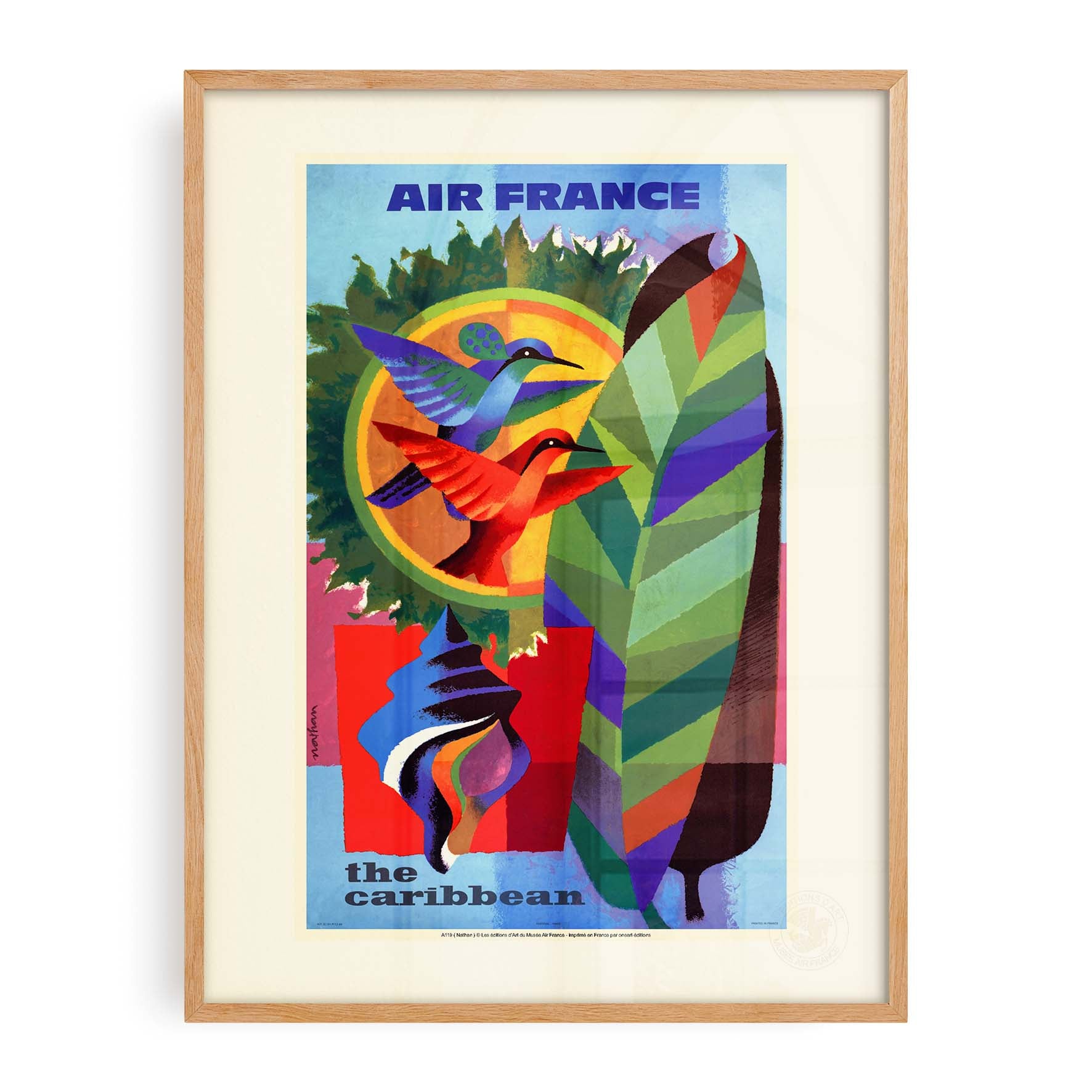 Affiche Air France - Les Caraïbes-oneart.fr