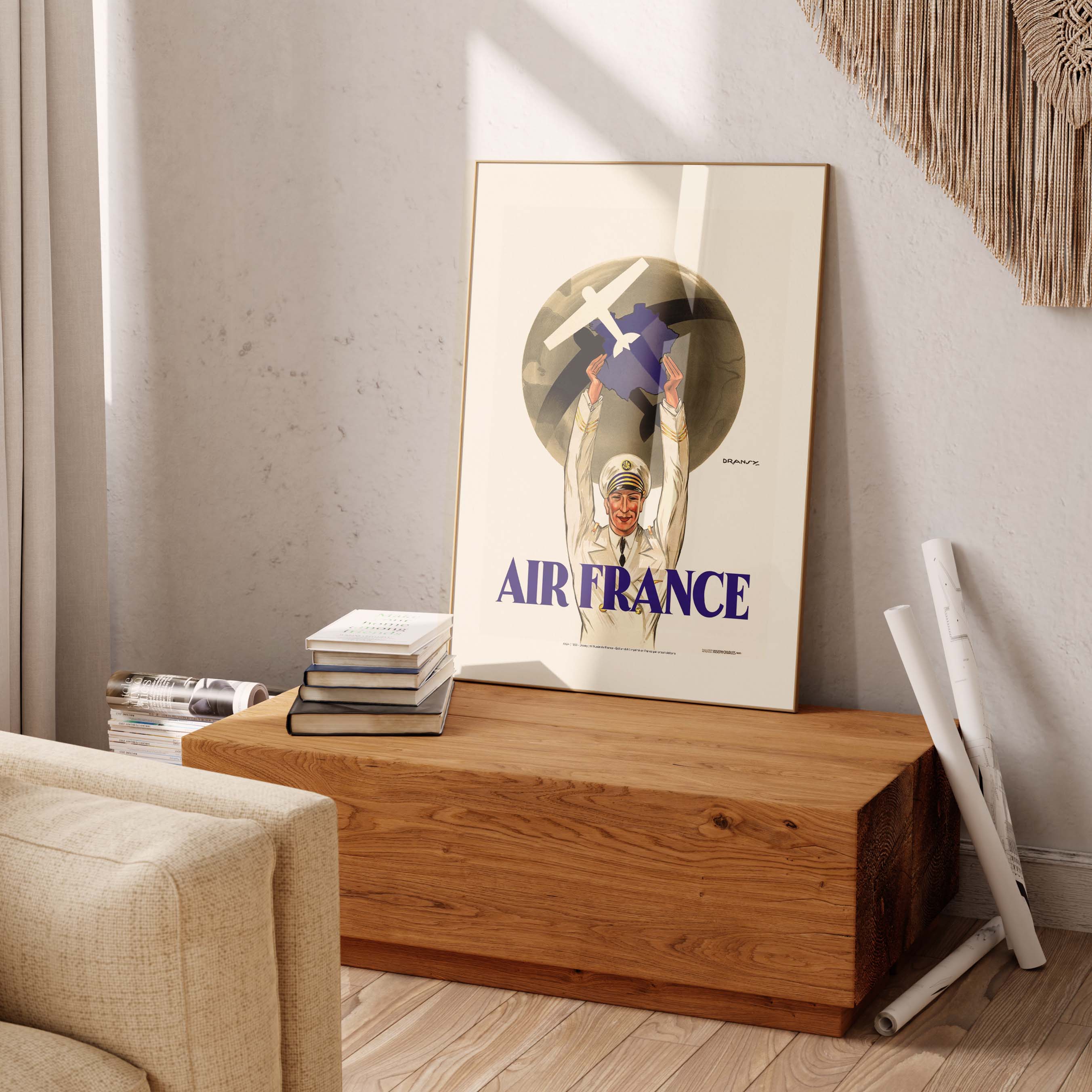 Affiche Air France - Première Affiche de la compagnie-oneart.fr