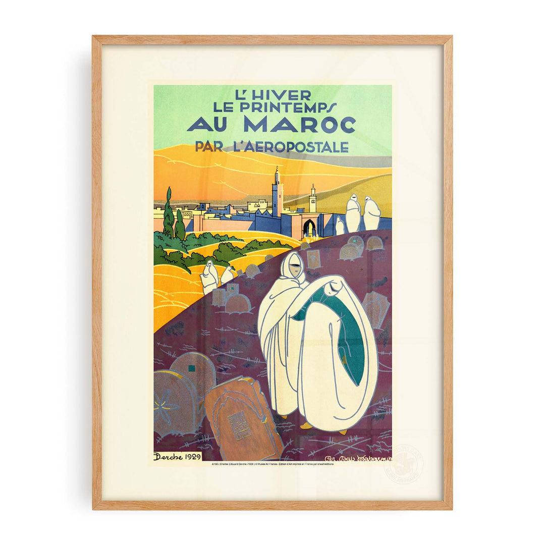 Air France poster - Winter spring in Morocco