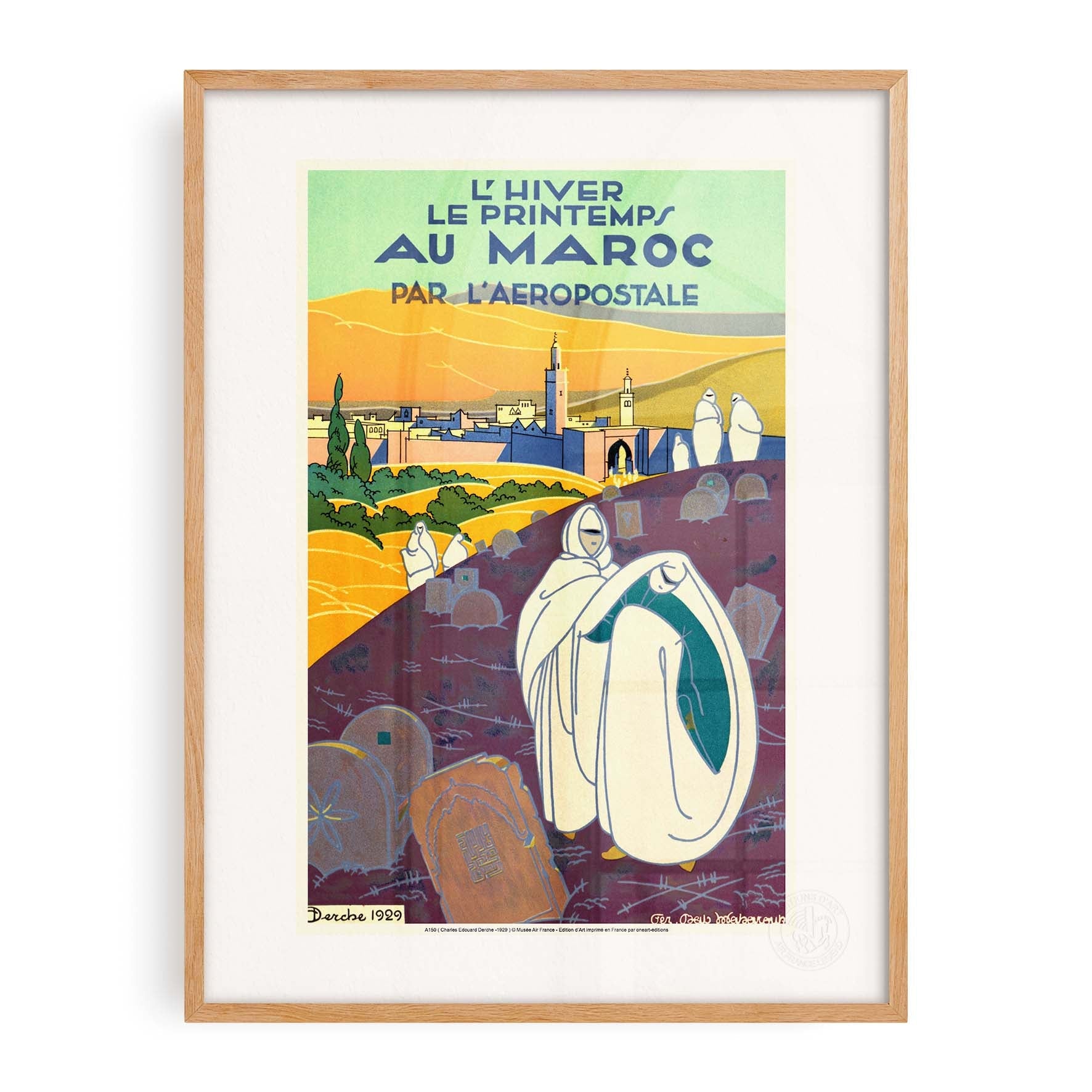 Affiche "Les Imparfaits" Air France - L’hiver le printemps au Maroc