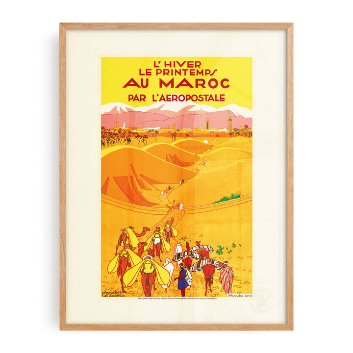 Air France poster - Winter spring in Morocco