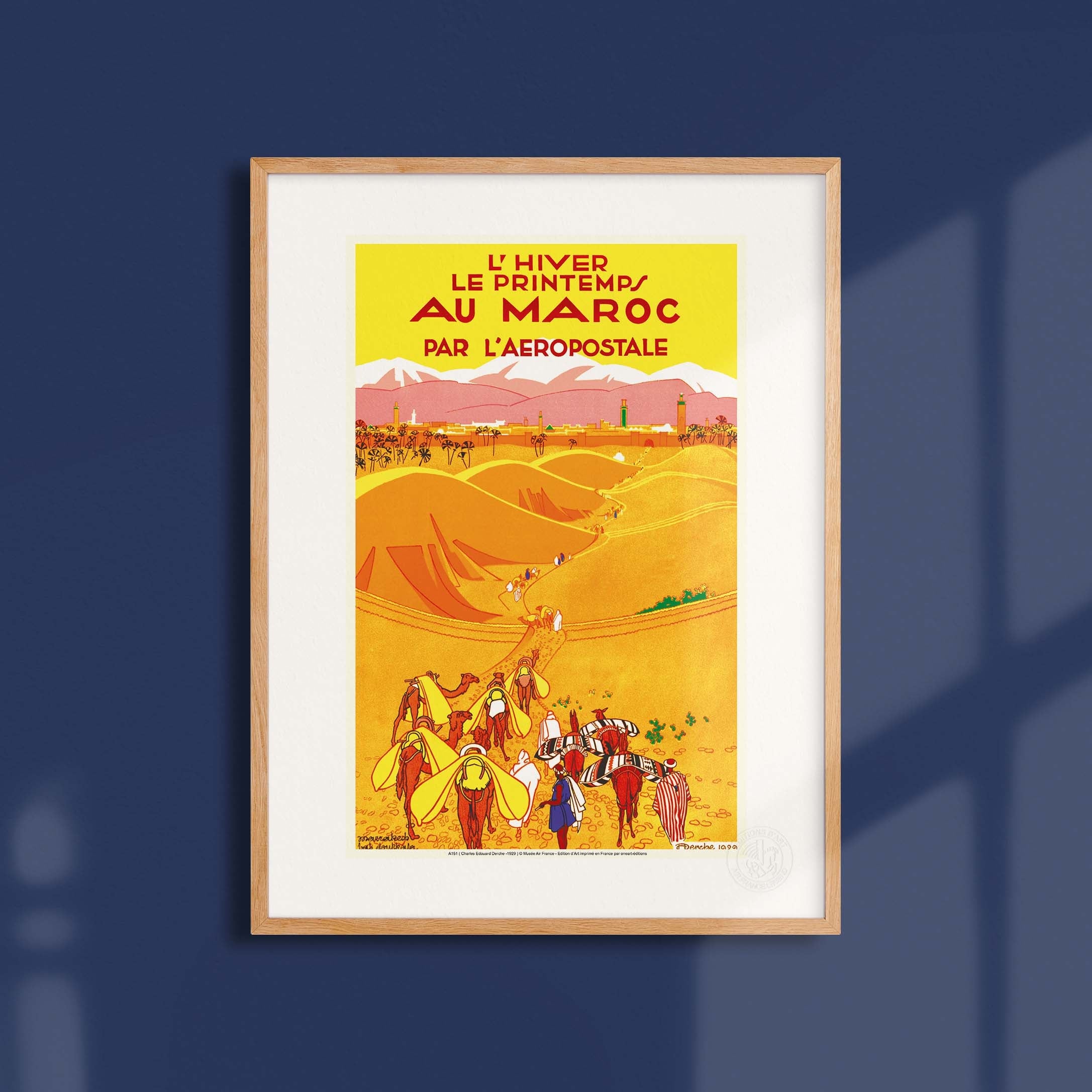 Affiche "Les Imparfaits" Air France - L’hiver le printemps au Maroc