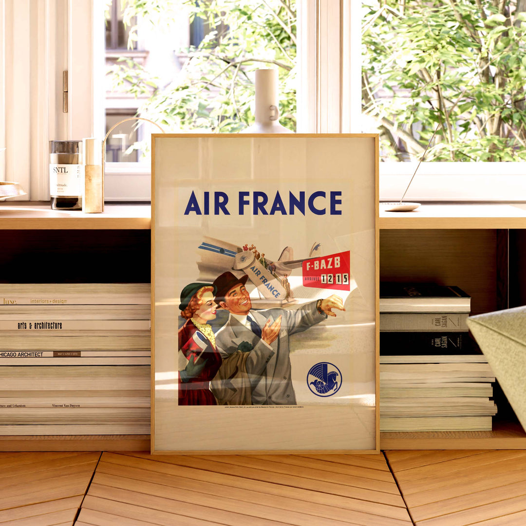 Affiche Air France - Pannonceau Horaire