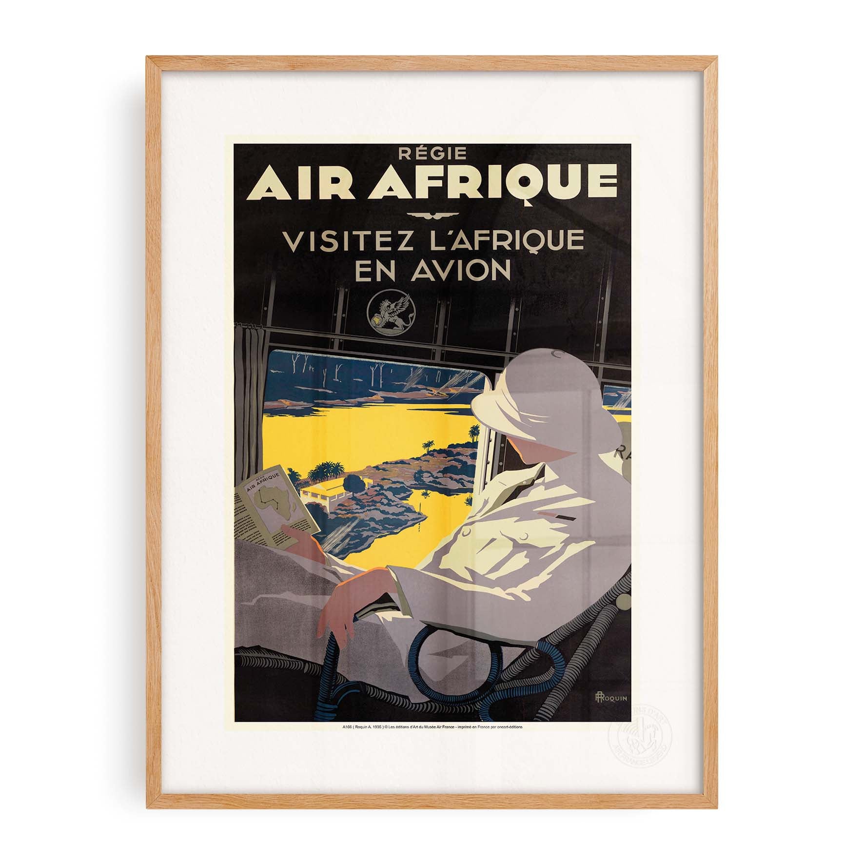 Air France Poster - Visit Africa by Plane