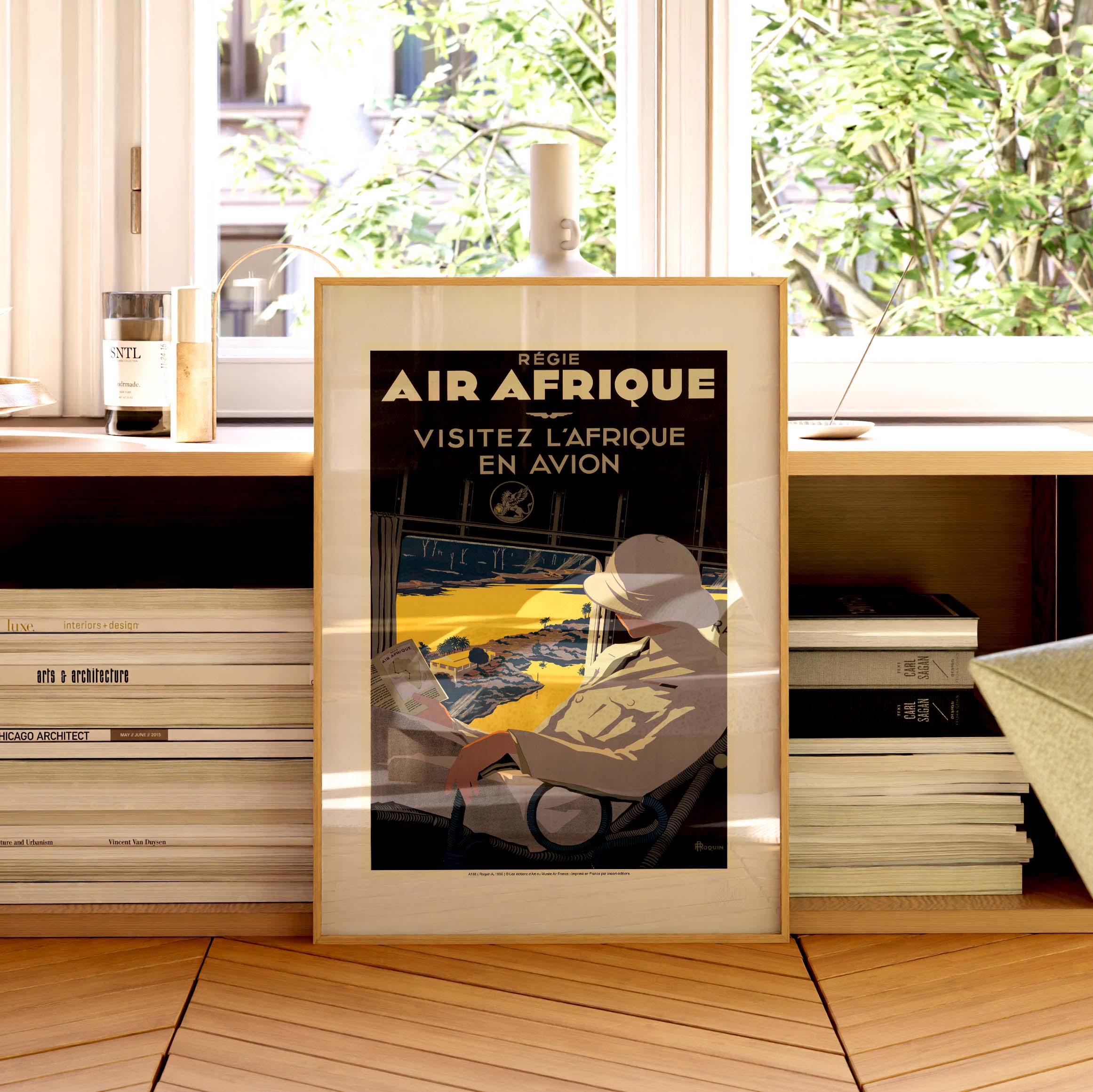 Air France Poster - Visit Africa by Plane