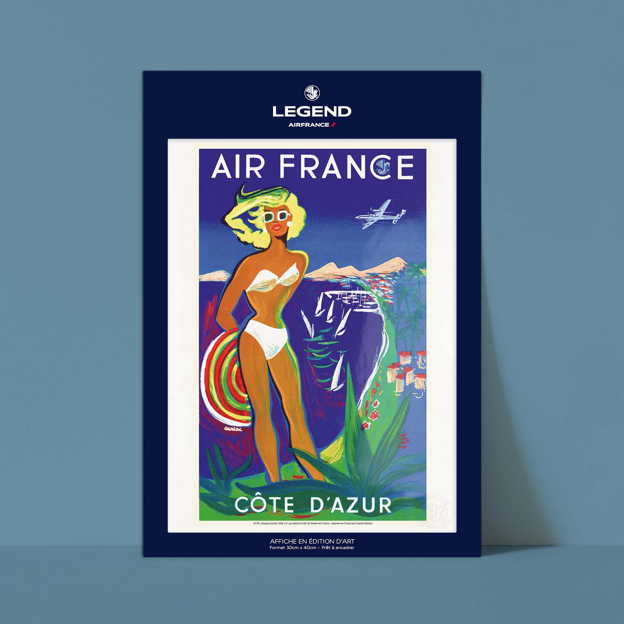 Affiche Air France - Côte d'Azur