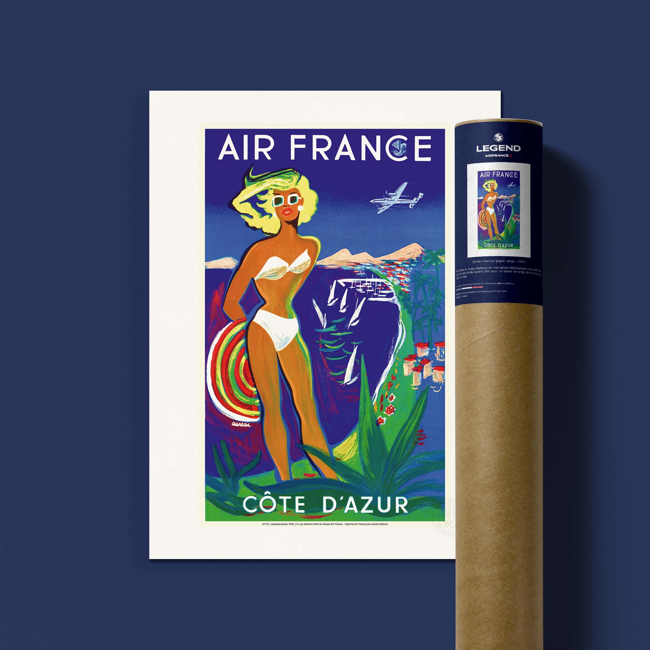 Affiche Air France - Côte d'Azur