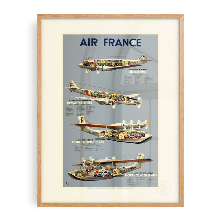 Air France poster - Period fleet