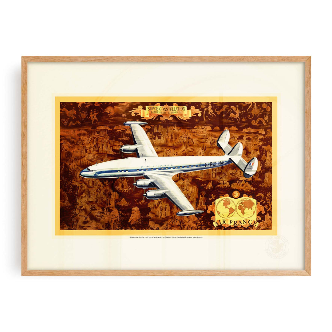 Affiche Air France - Super Constellation